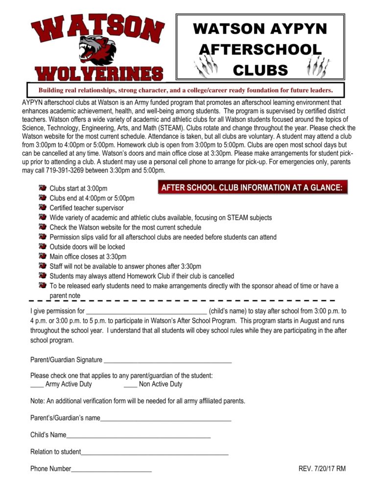 12 Permission Slip Examples To Download