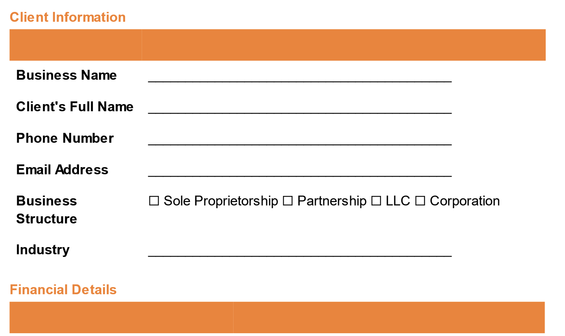 15 Free Client Intake Form Templates For Your Business
