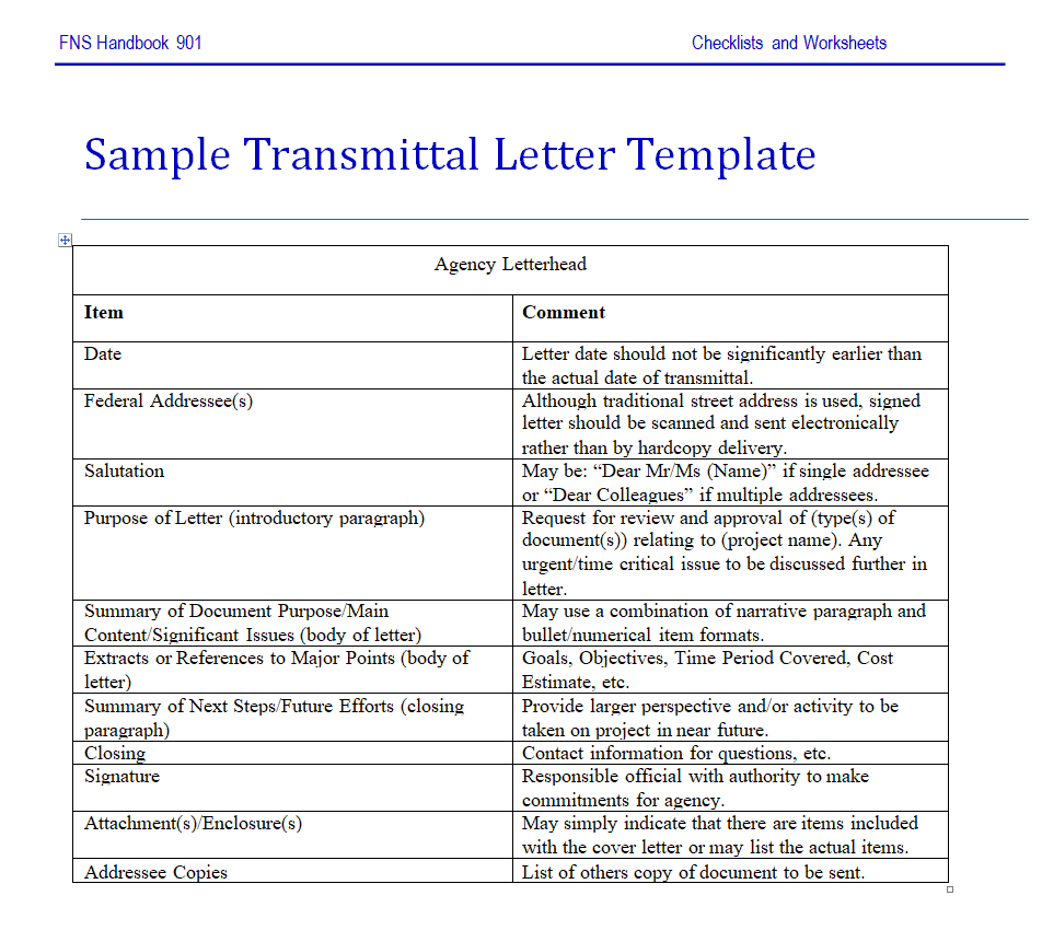 20 FREE Letter Of Transmittal Formats U0026 Templates
