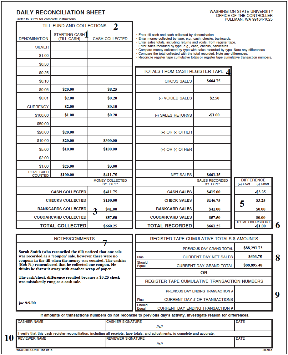 30 59 Cash Registers Office Of Policies Records And Forms 