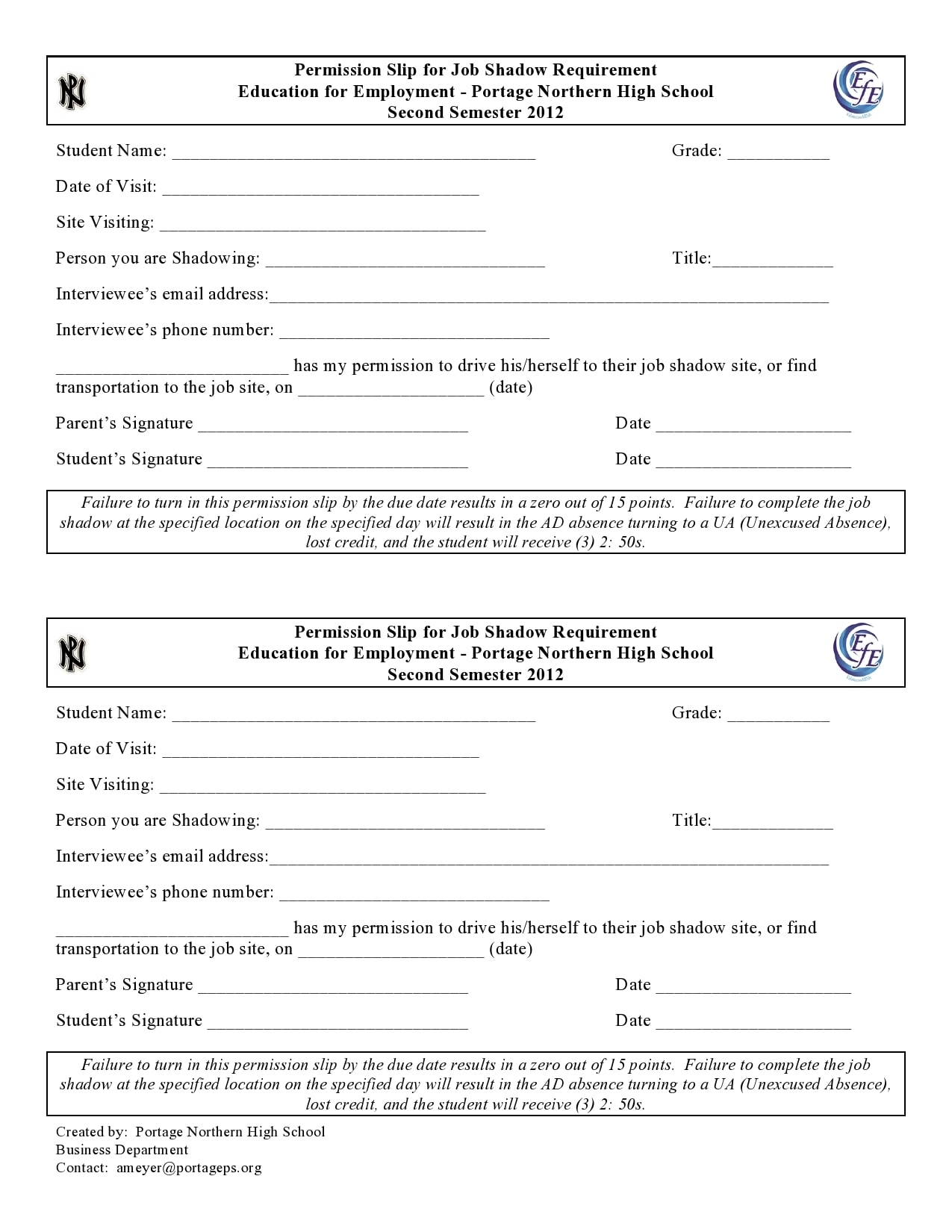 30 Permission Slip Templates Field Trip Scouts Generic 