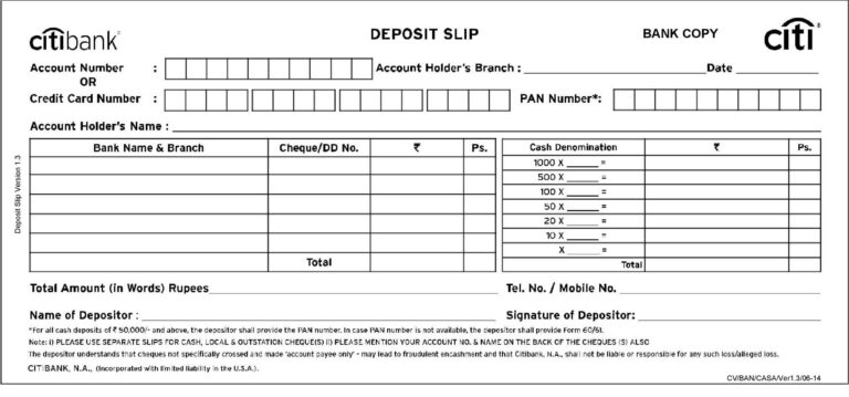 37 Bank Deposit Slip Templates U0026 Examples TemplateLab