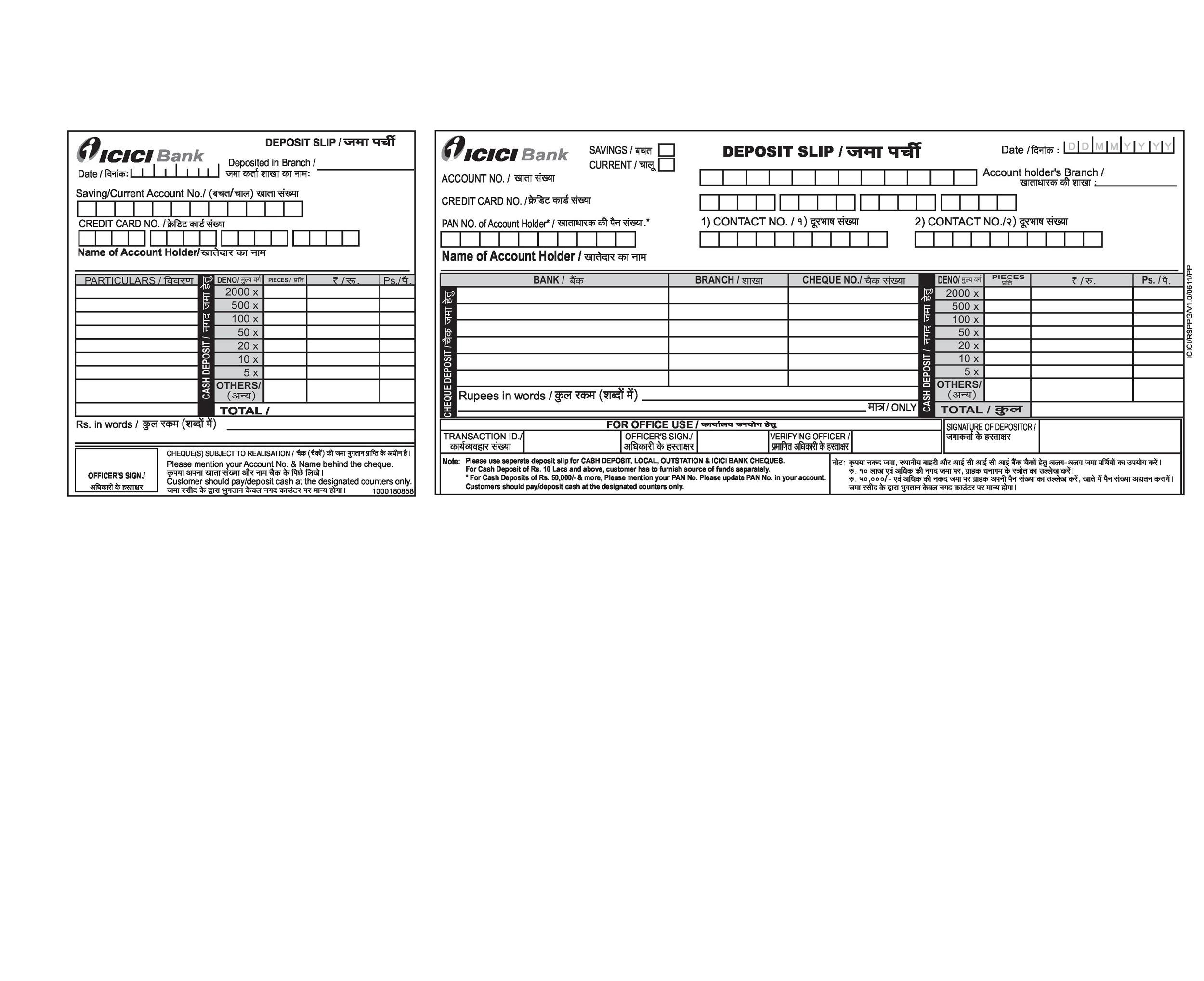 37 Bank Deposit Slip Templates U0026 Examples TemplateLab