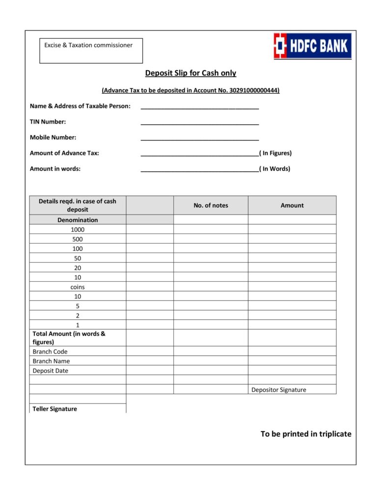 37 Bank Deposit Slip Templates U0026 Examples TemplateLab