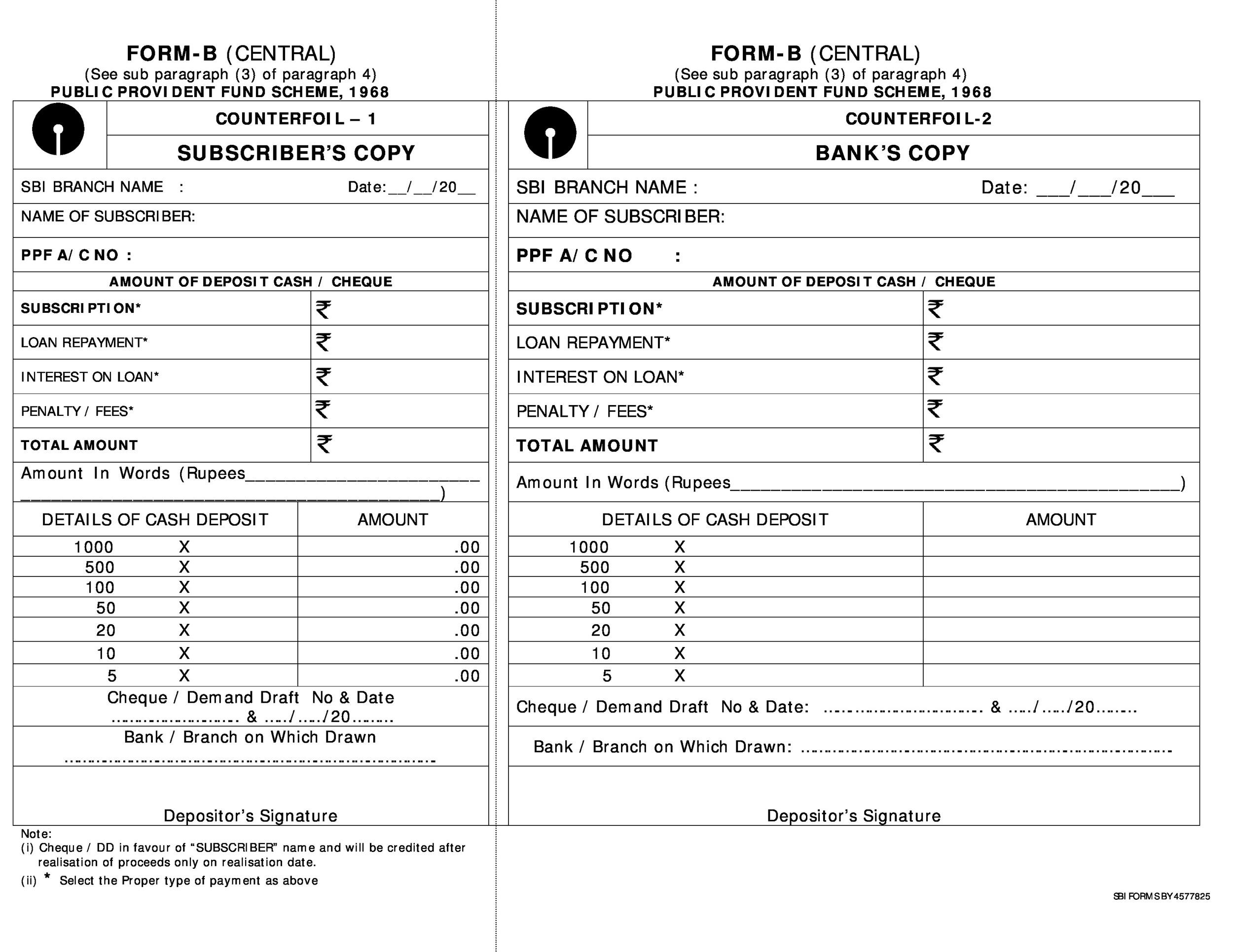 Metrobank Deposit Slip Template