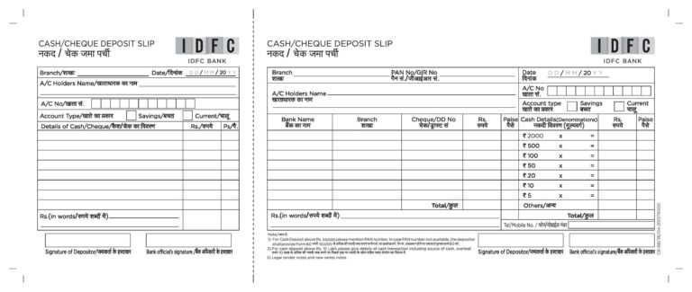 37 Bank Deposit Slip Templates U0026 Examples TemplateLab