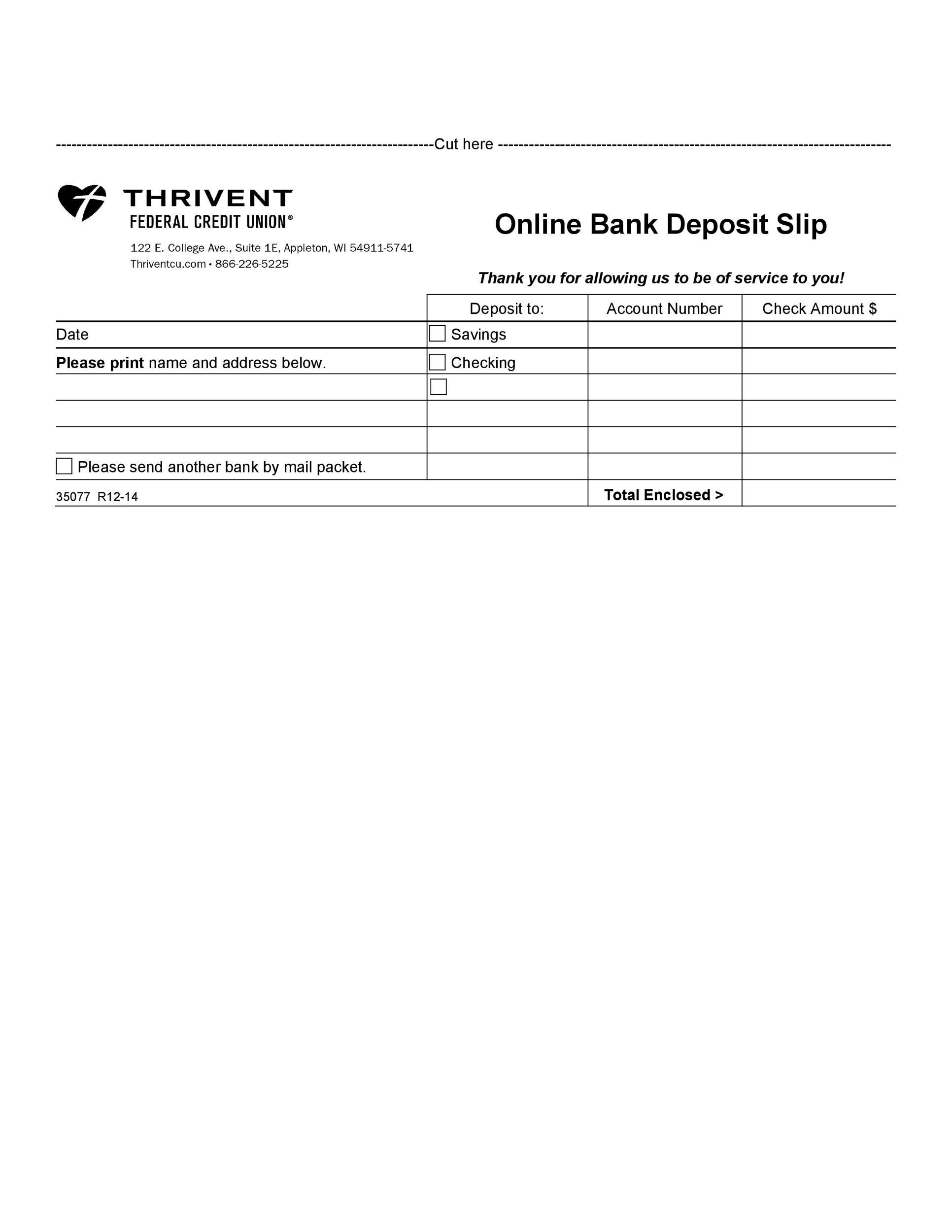 37 Bank Deposit Slip Templates U0026 Examples TemplateLab Worksheets Library