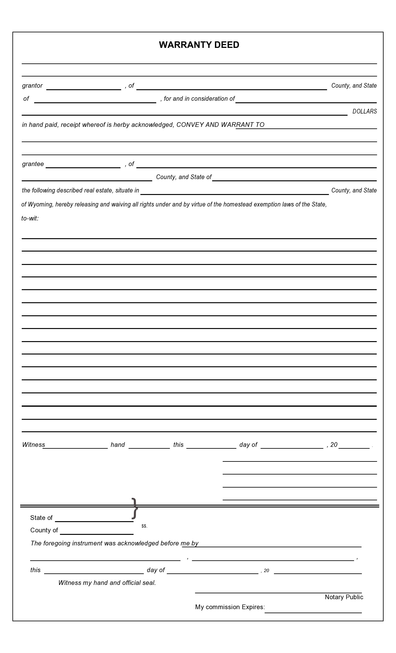 38 Warranty Deed Templates U0026 Forms General Special 