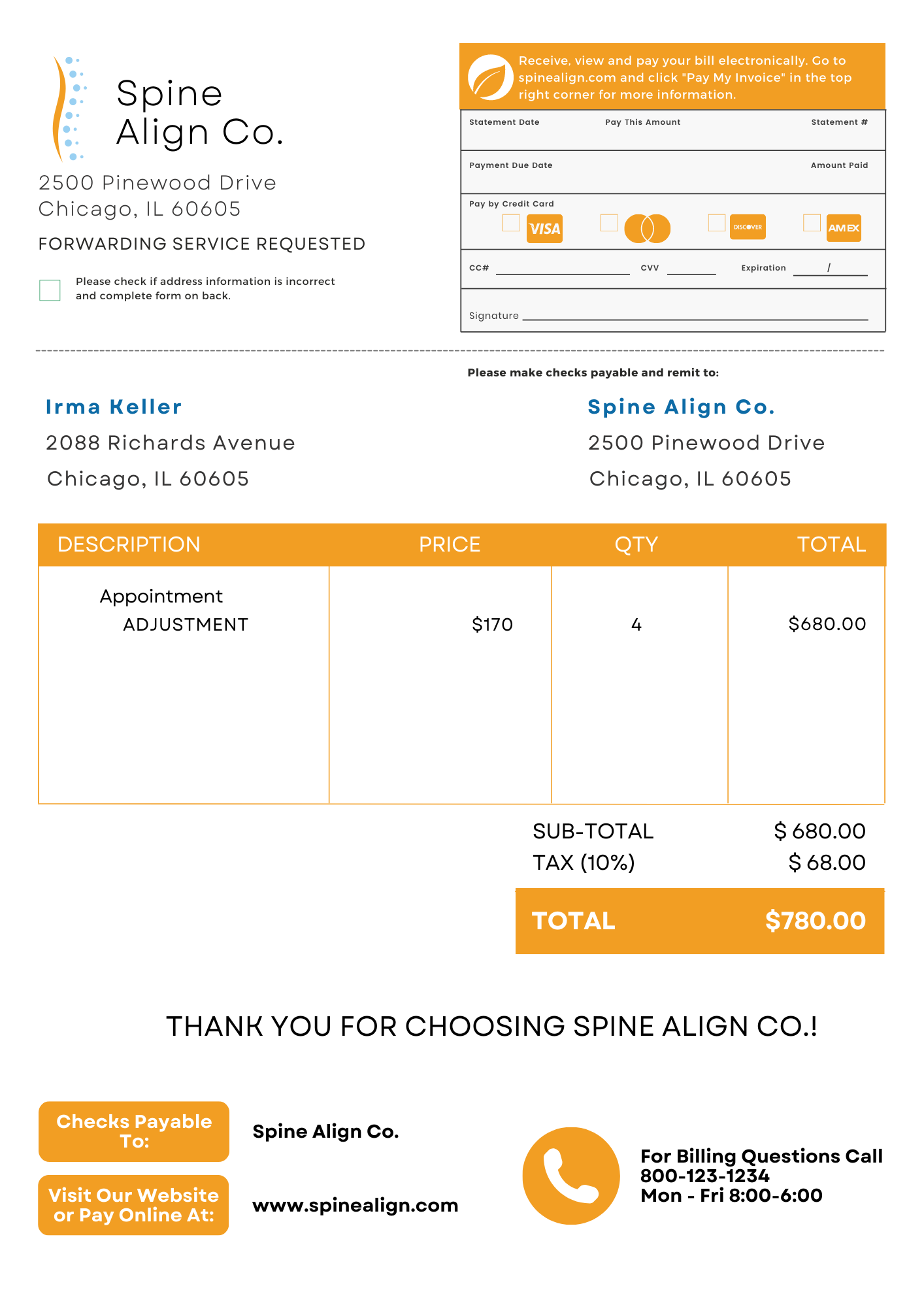 5 Chiropractor Invoice Templates That Stretch Your Bottom Line 