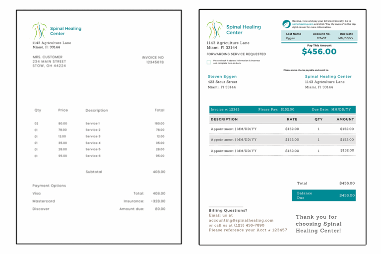5 Chiropractor Invoice Templates That Stretch Your Bottom Line 