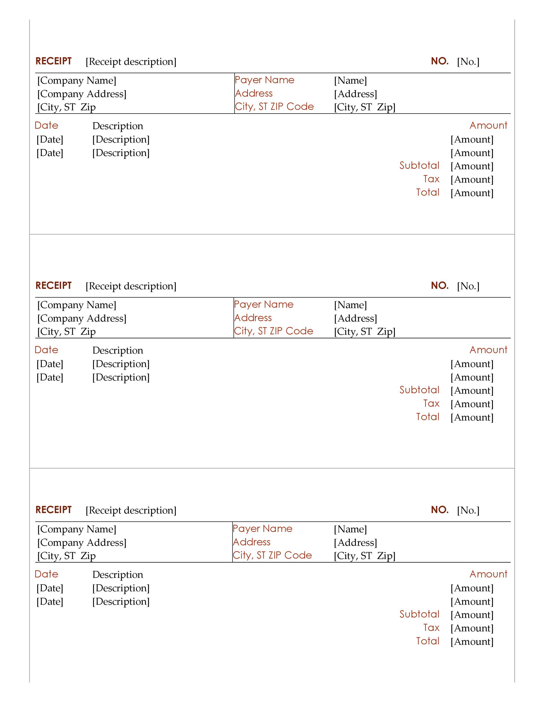 Car Driver Salary Slip Template