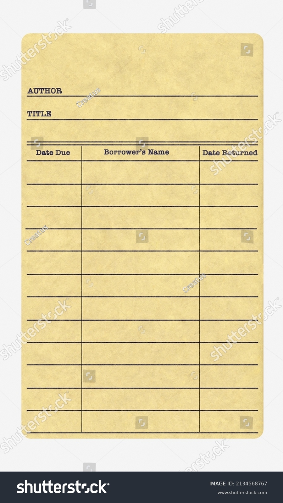 54 Cards Date Due Library Royalty Free Images Stock Photos U0026 Pictures Shutterstock