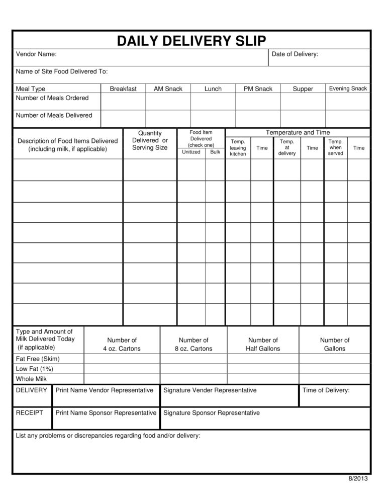 9 Delivery Slip Examples To Download