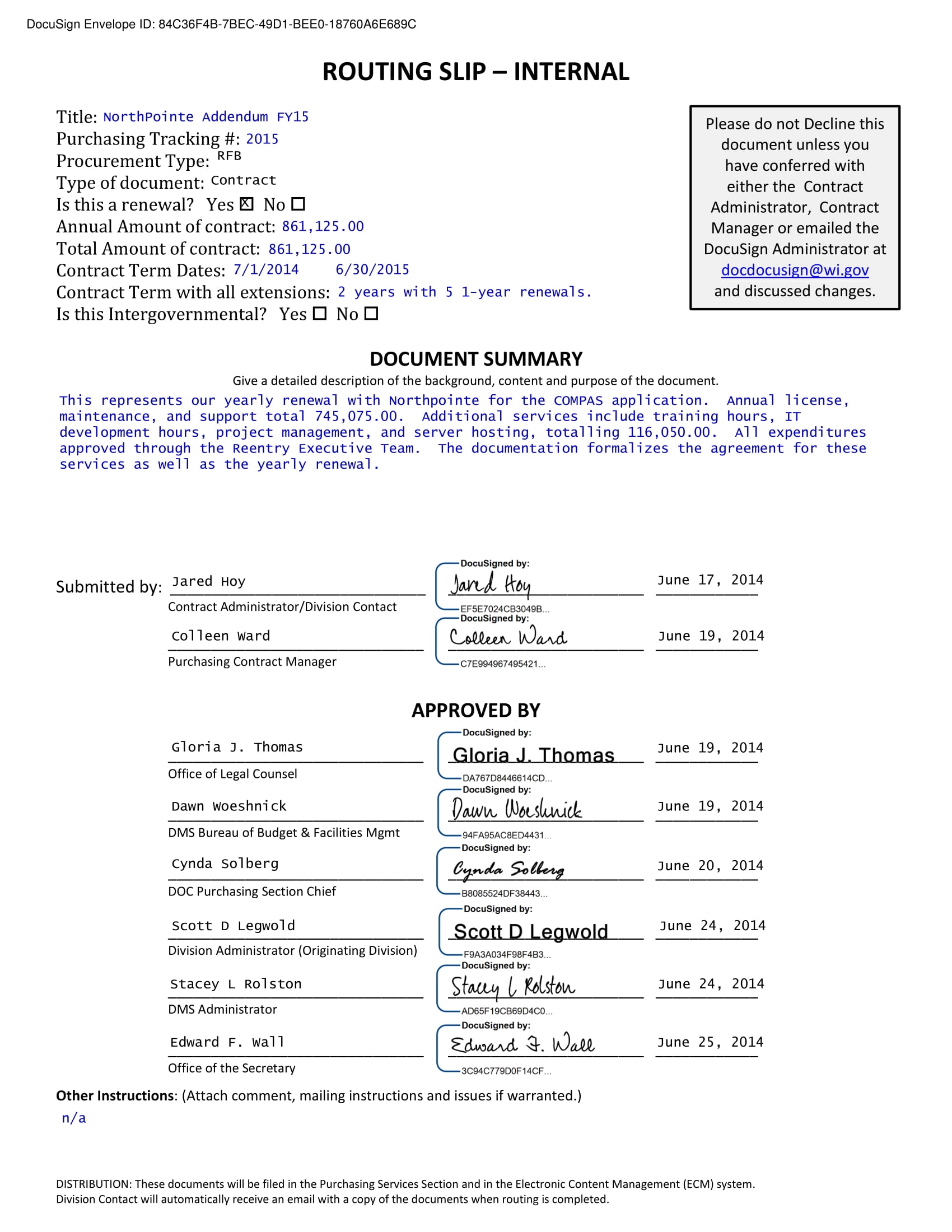 Approval Routing Slip Template