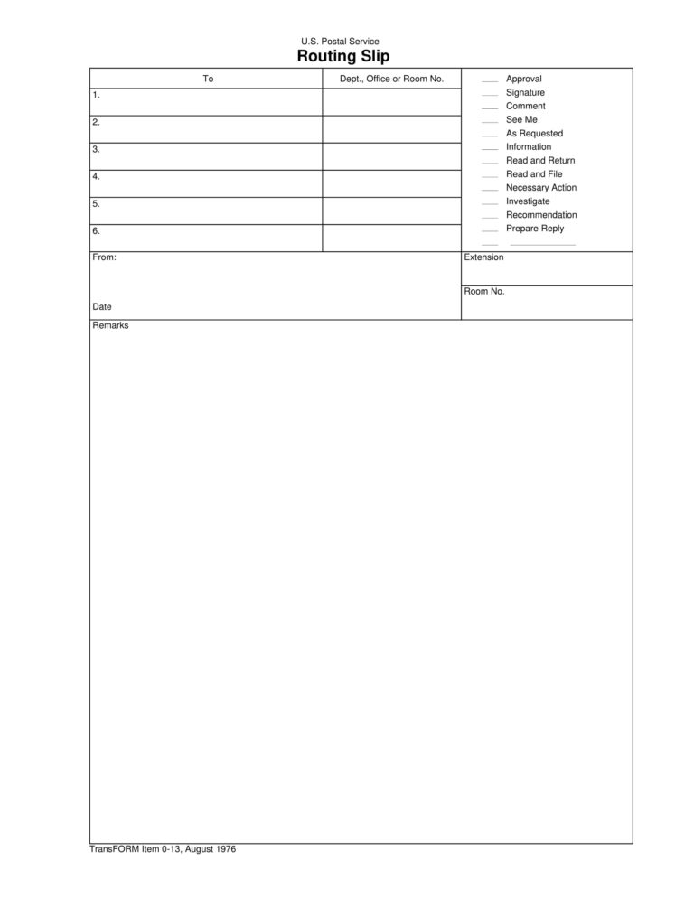 9 Routing Slip Examples To Download