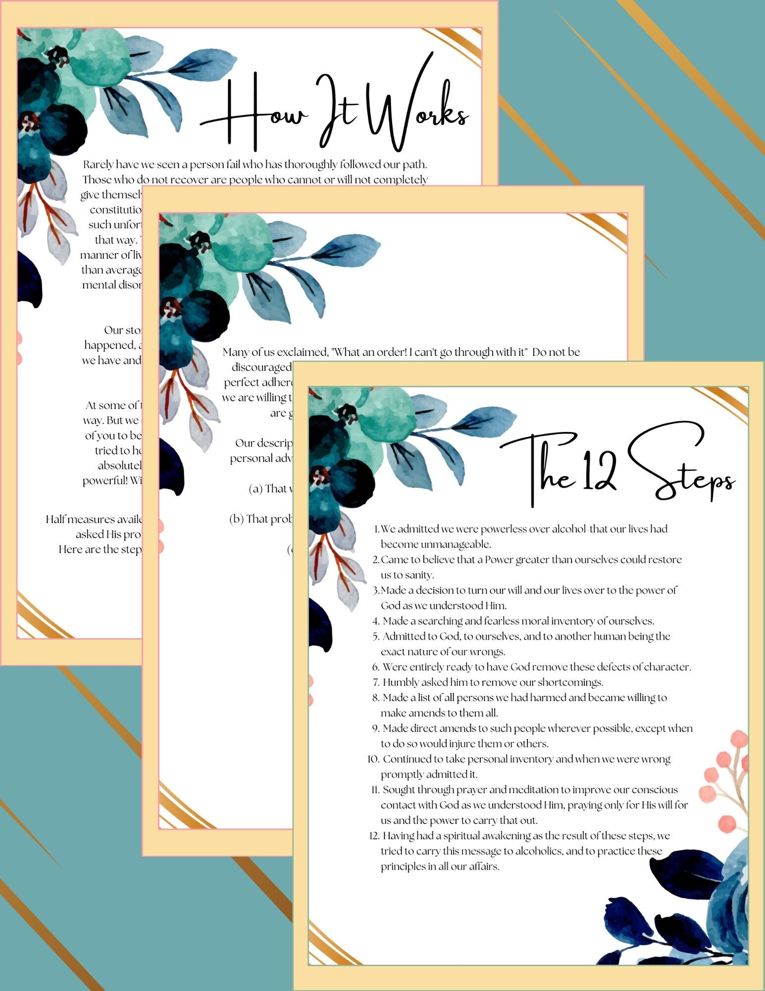 Aa Meeting Sheet Etsy