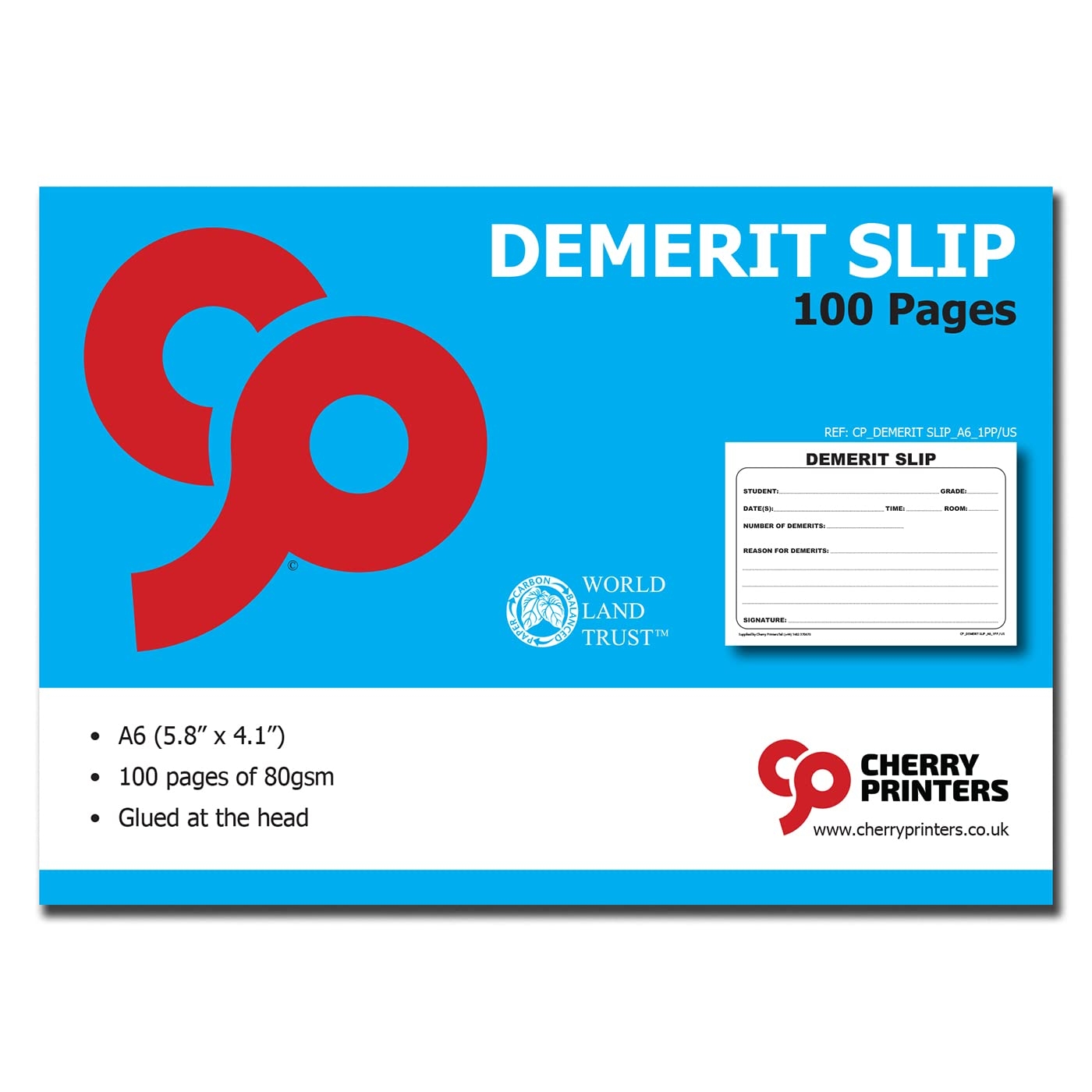 Amazon Cherry Demerit Slips For Schools And Teachers 100 5 8 X 4 1 Inch In Depth And Standardized Demerit Slips Per Pad Perfect For Keeping Structure And Organization Automotive