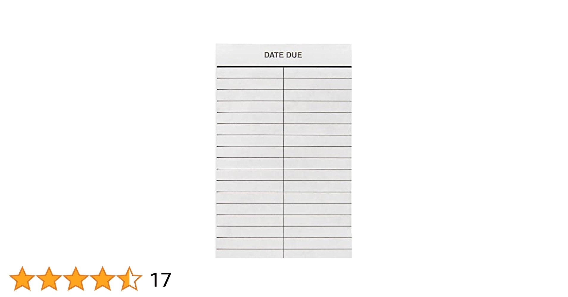 Amazon Date Due Slips 2 Columns 5
