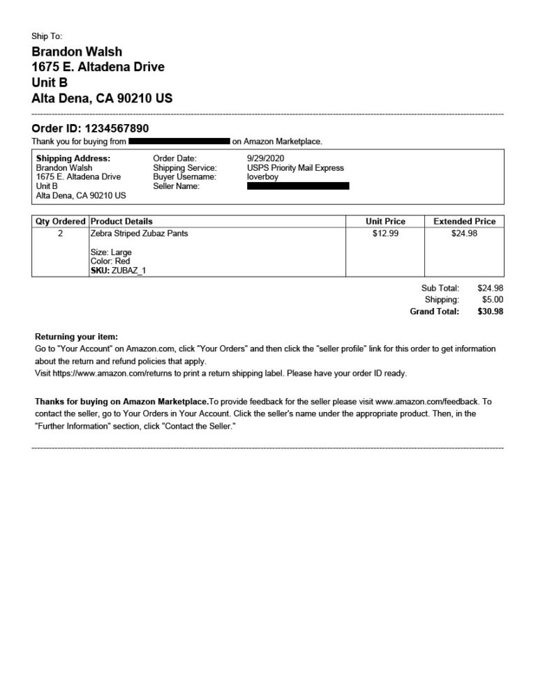 Amazon Packing Slip Templates For Shipstation