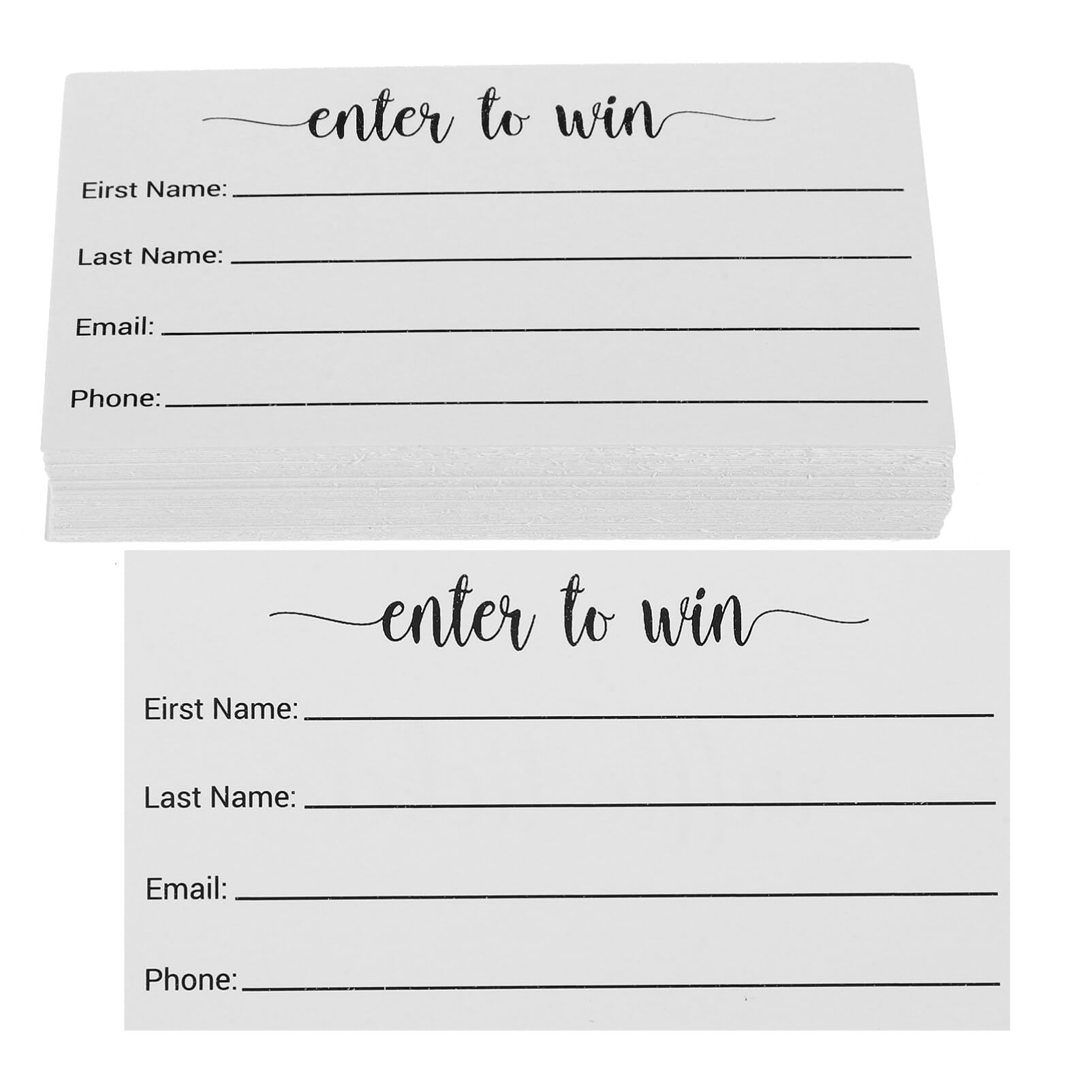 Amazon SHINEOFI Printable Raffle Ticket Cards 100pcs Blank 