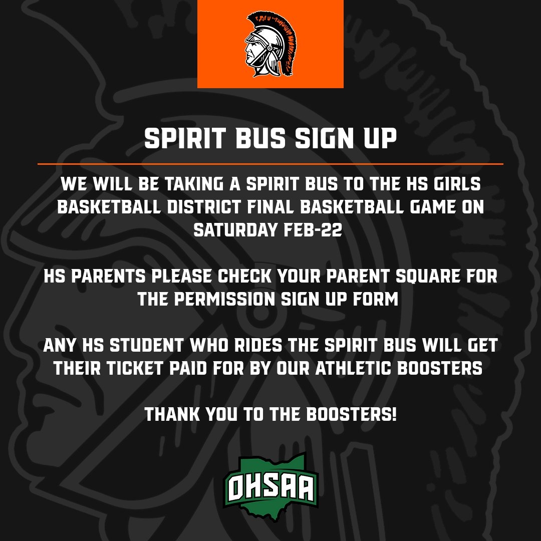 Spirit Bus Permission Slip Template