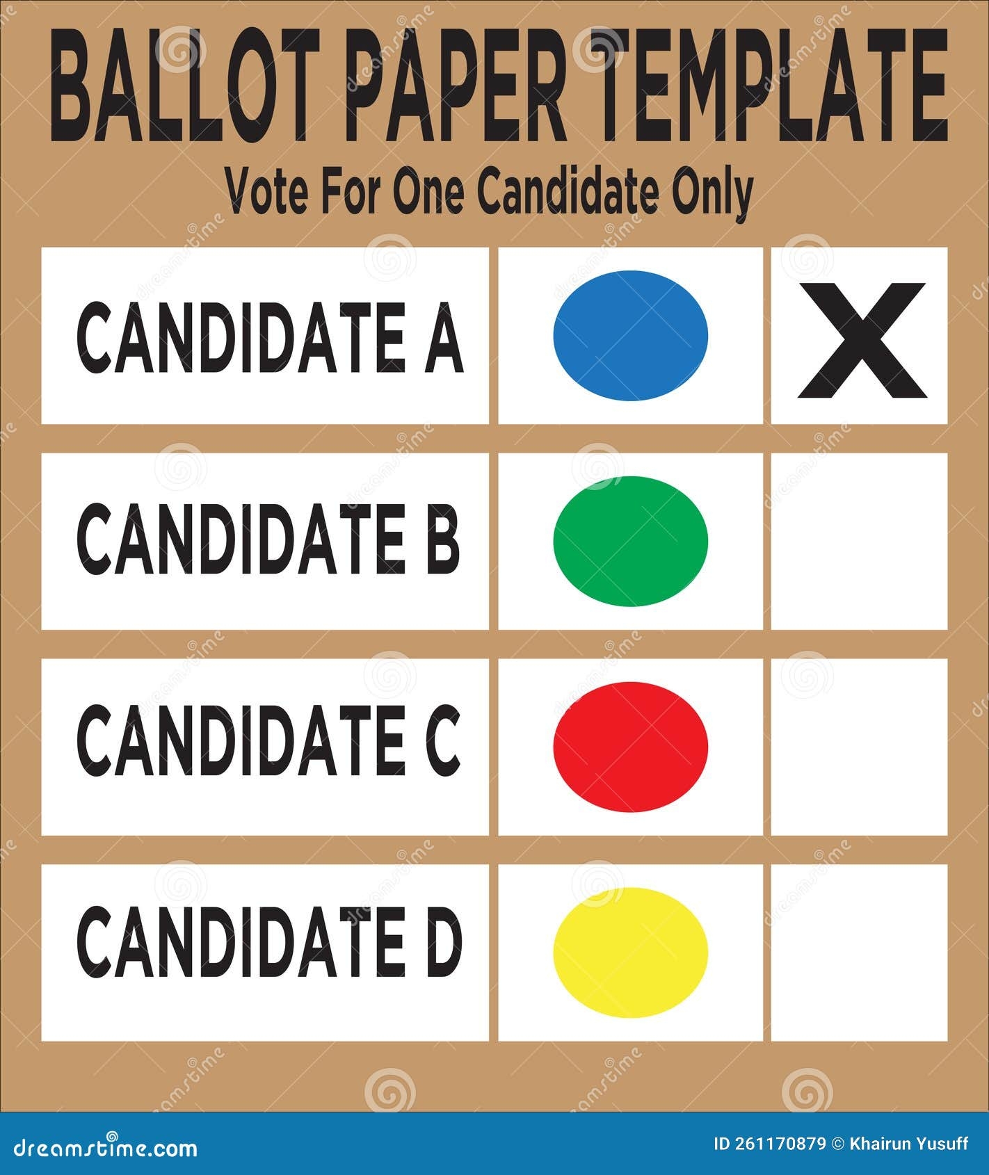 Ballot Slip Template