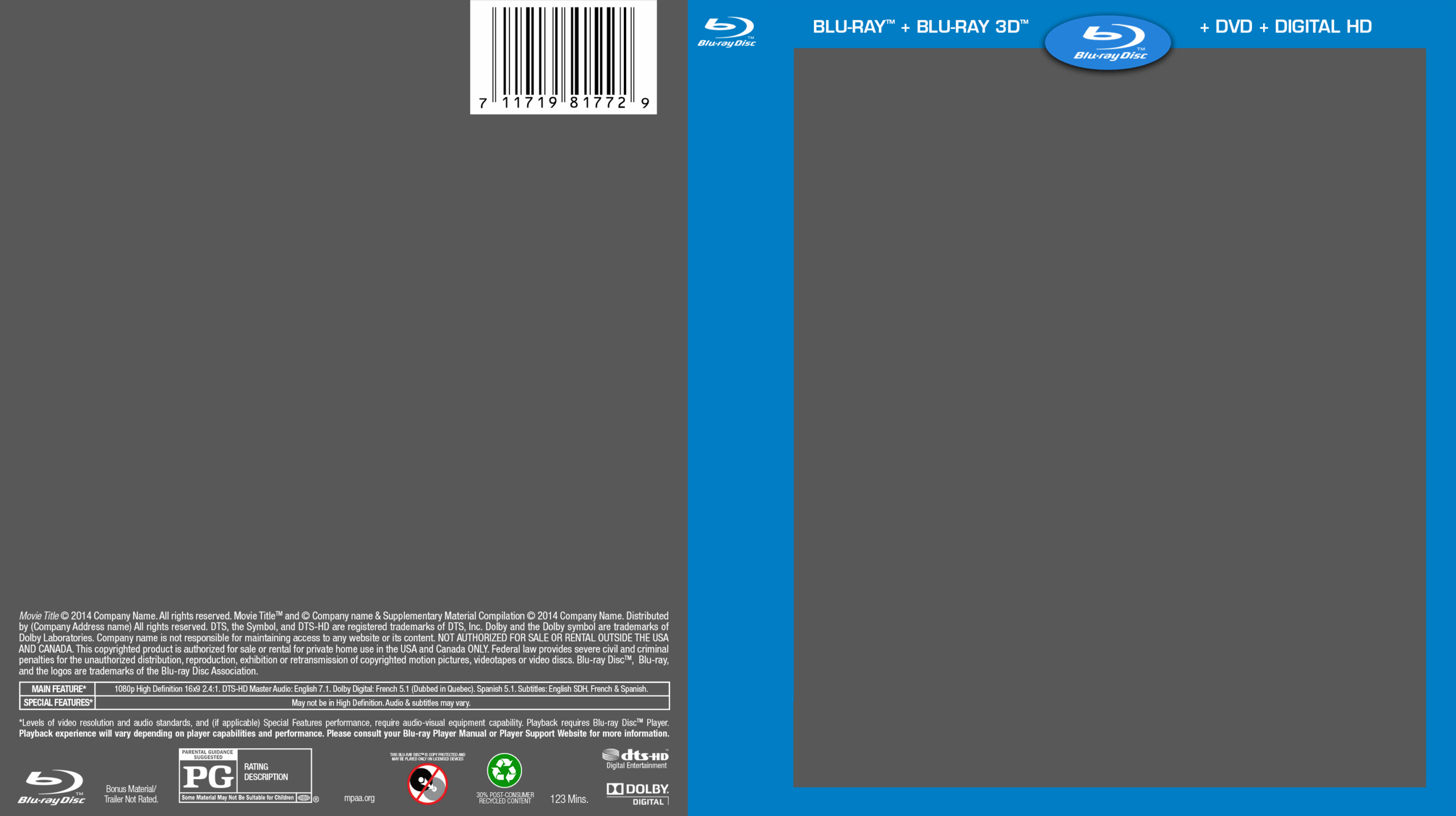 BluRay Cover Template By ETSChannel On DeviantArt