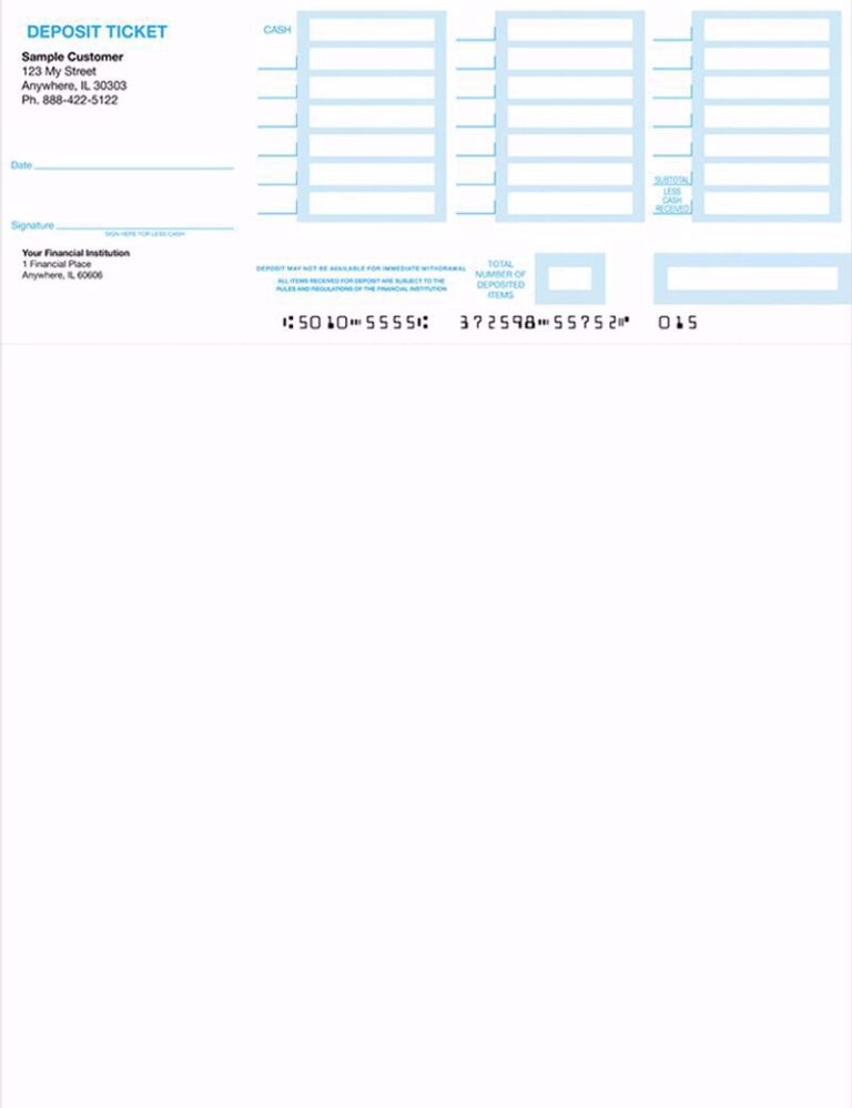Buy 1 Part Deposit Slips At Discount Online