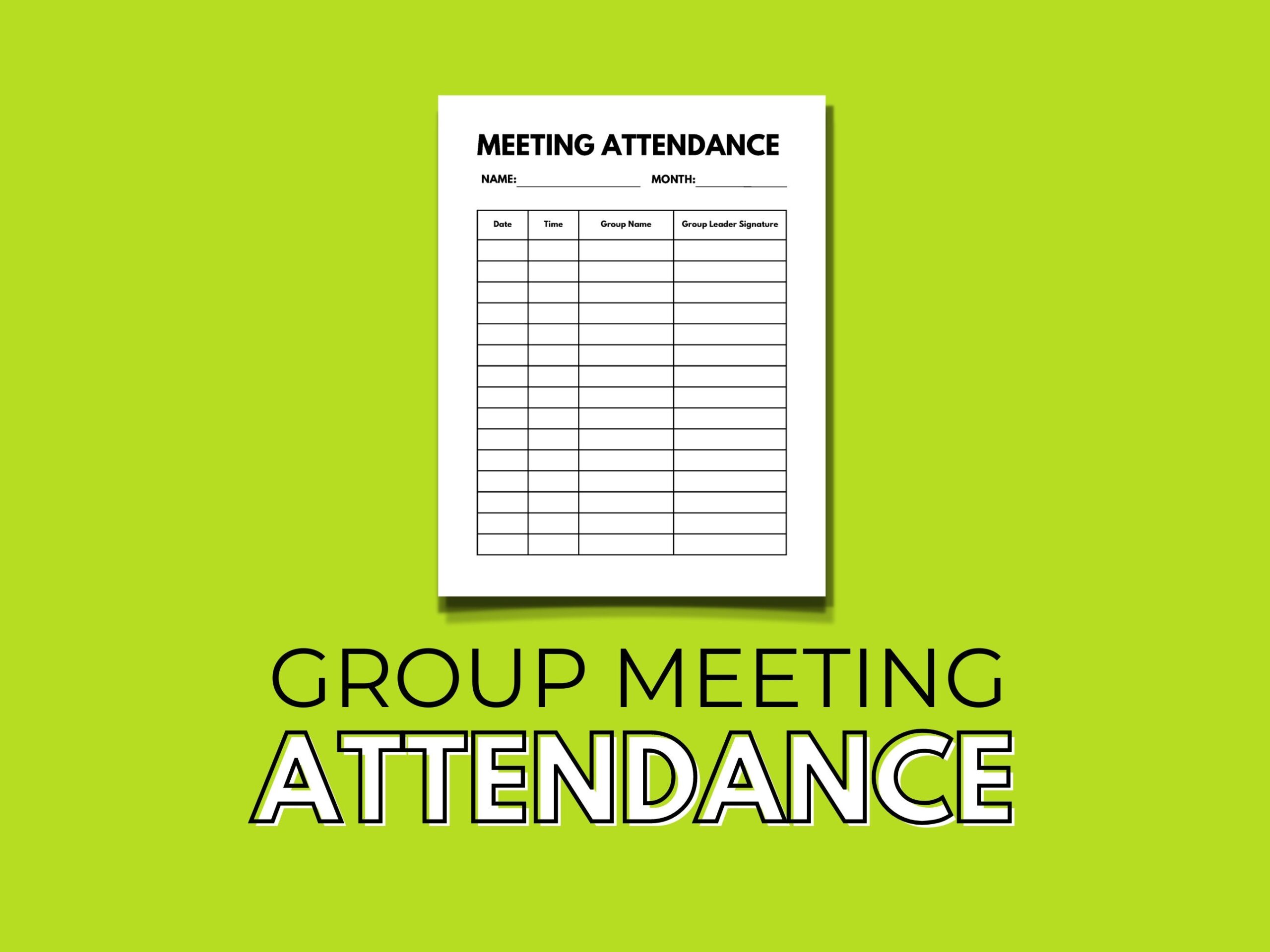 Aa Meeting Slip Template