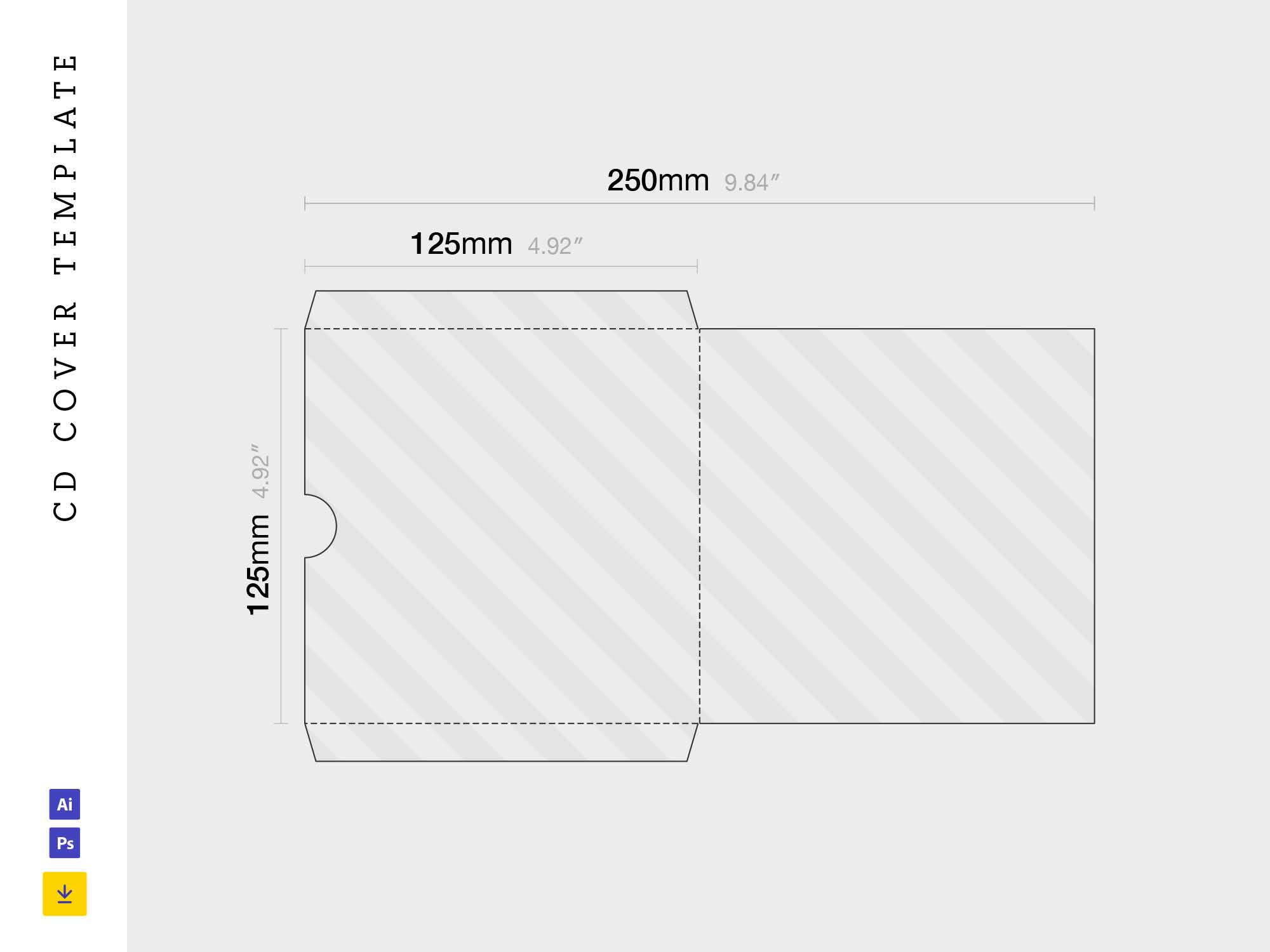 CD Cover Template AI SVG Vector Free Download IMockups