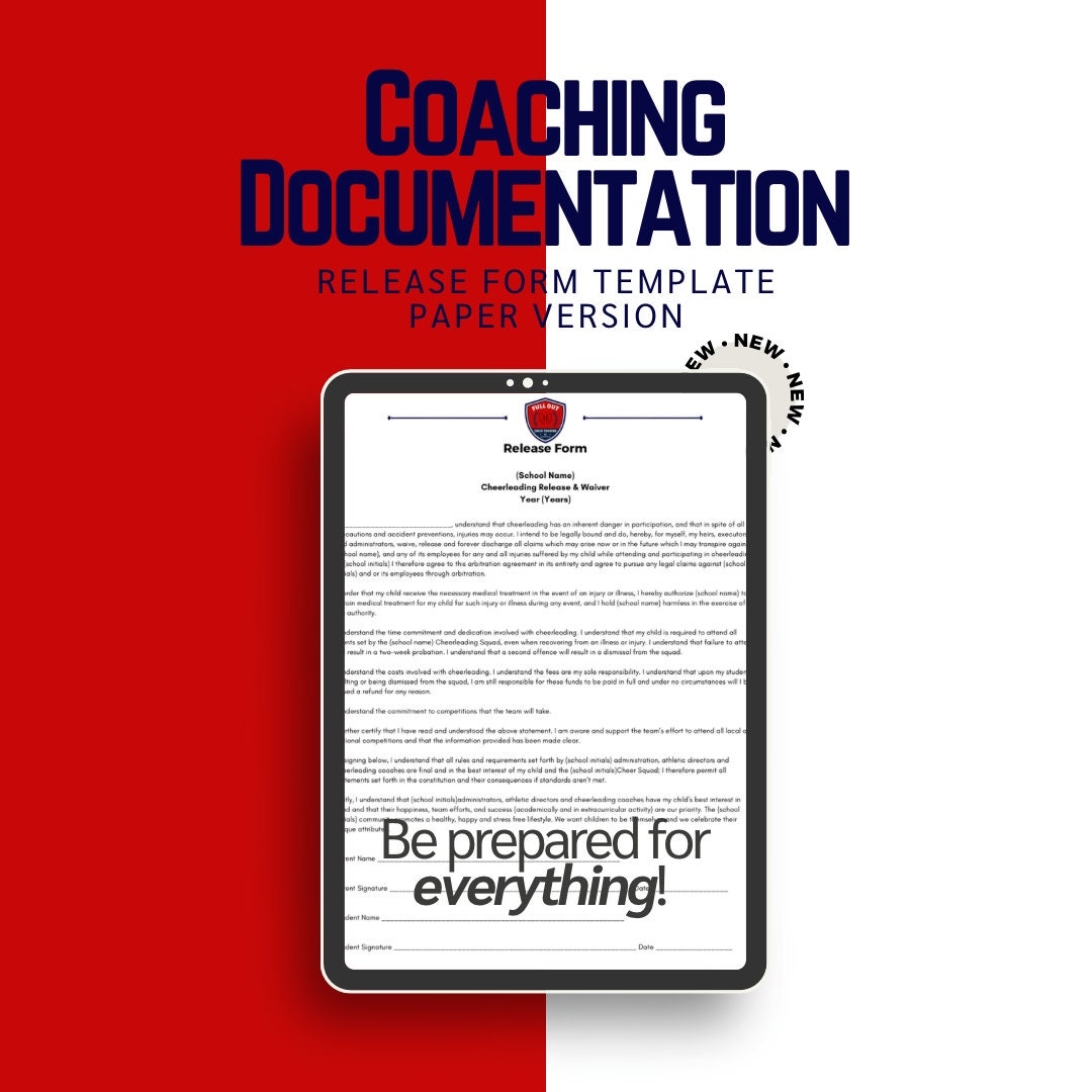 Cheer Camp Permission Slip Template