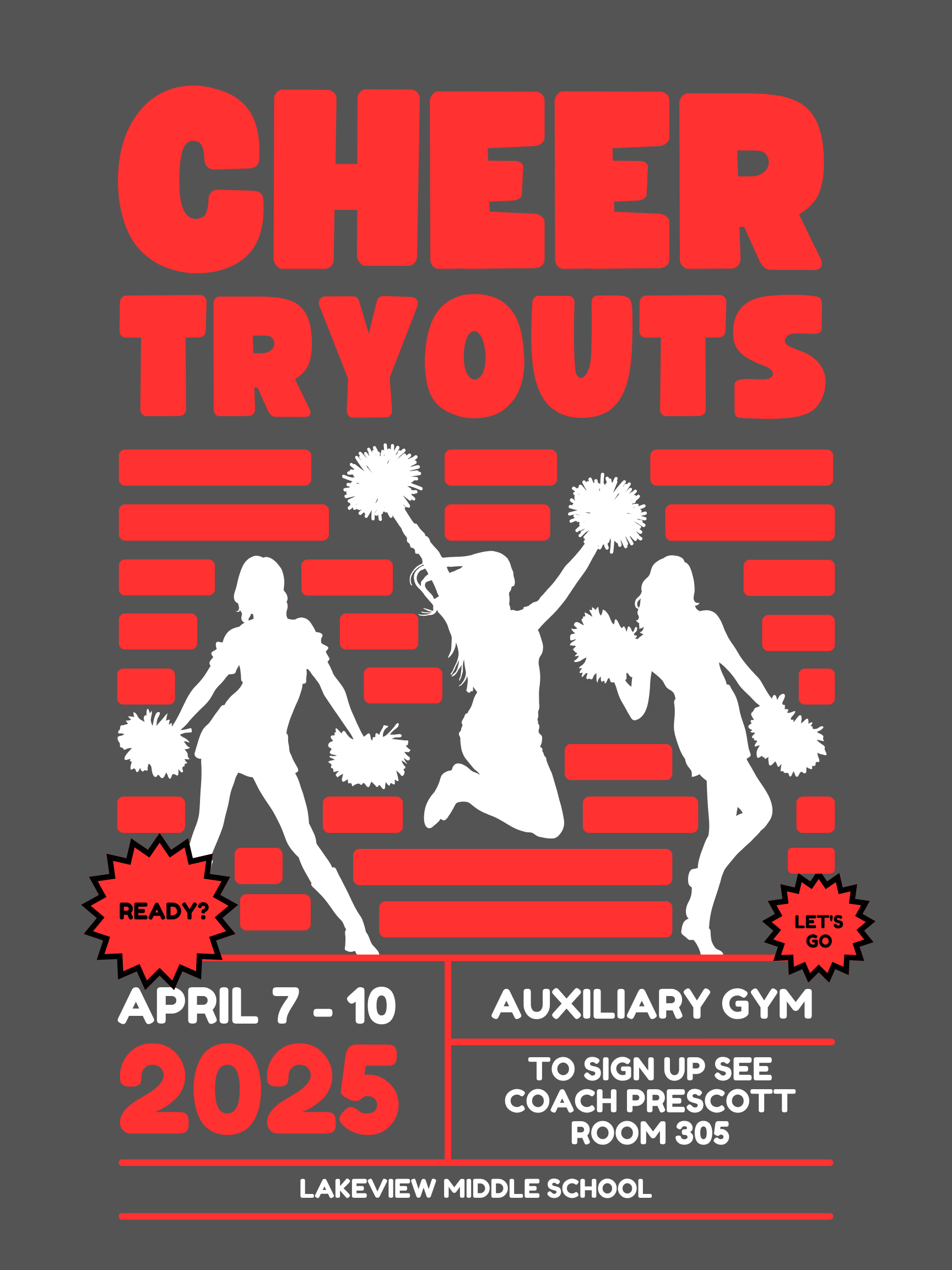 Cheerleading Tryouts Forms And Information Lakeview Middle School