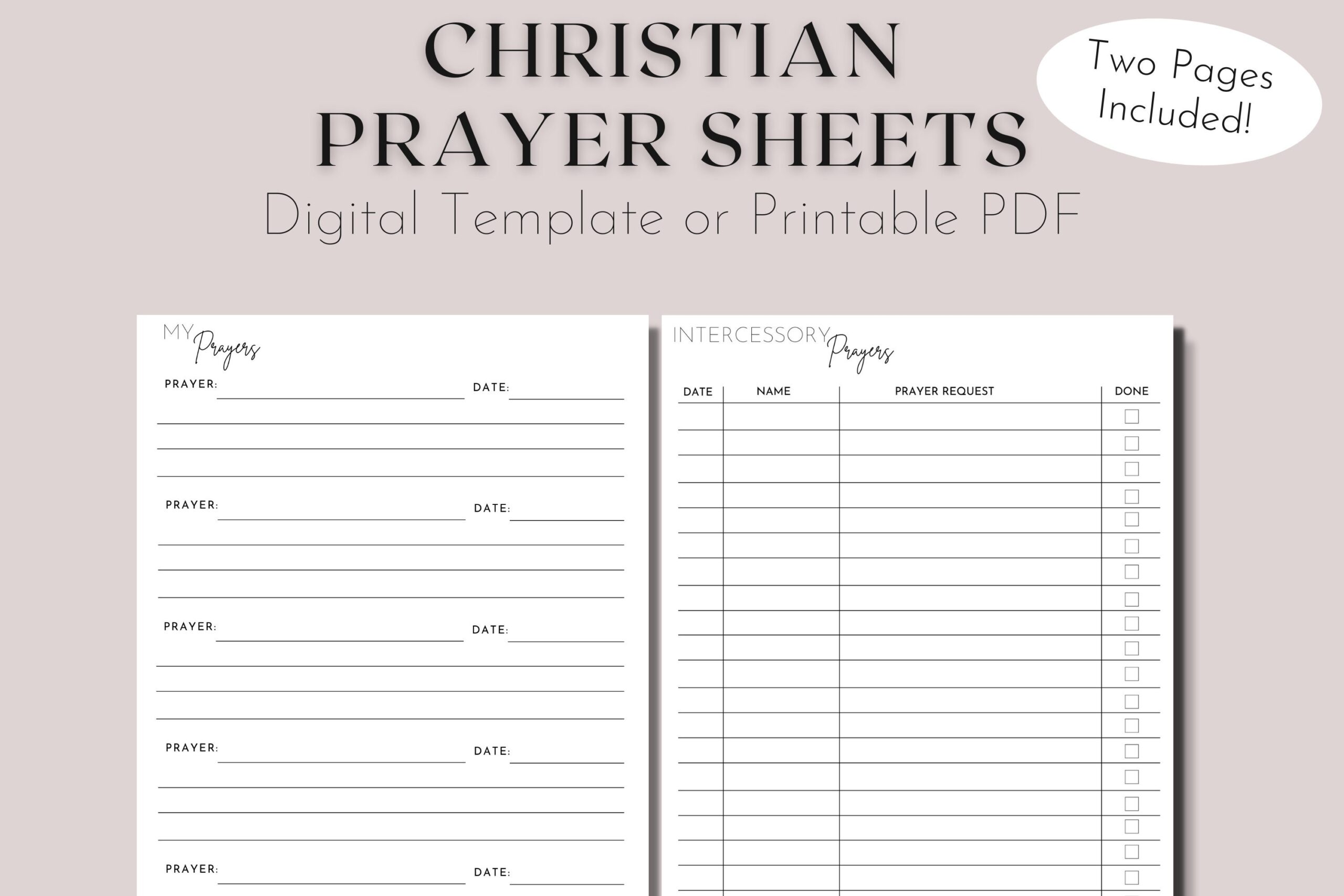 Prayer Request Jar Prayer Slip Template