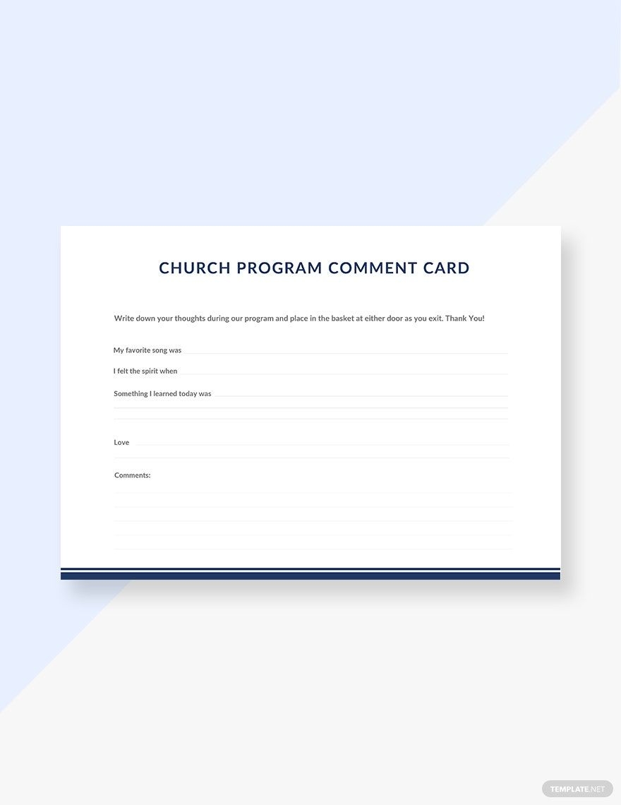 Church Desision Slip Template