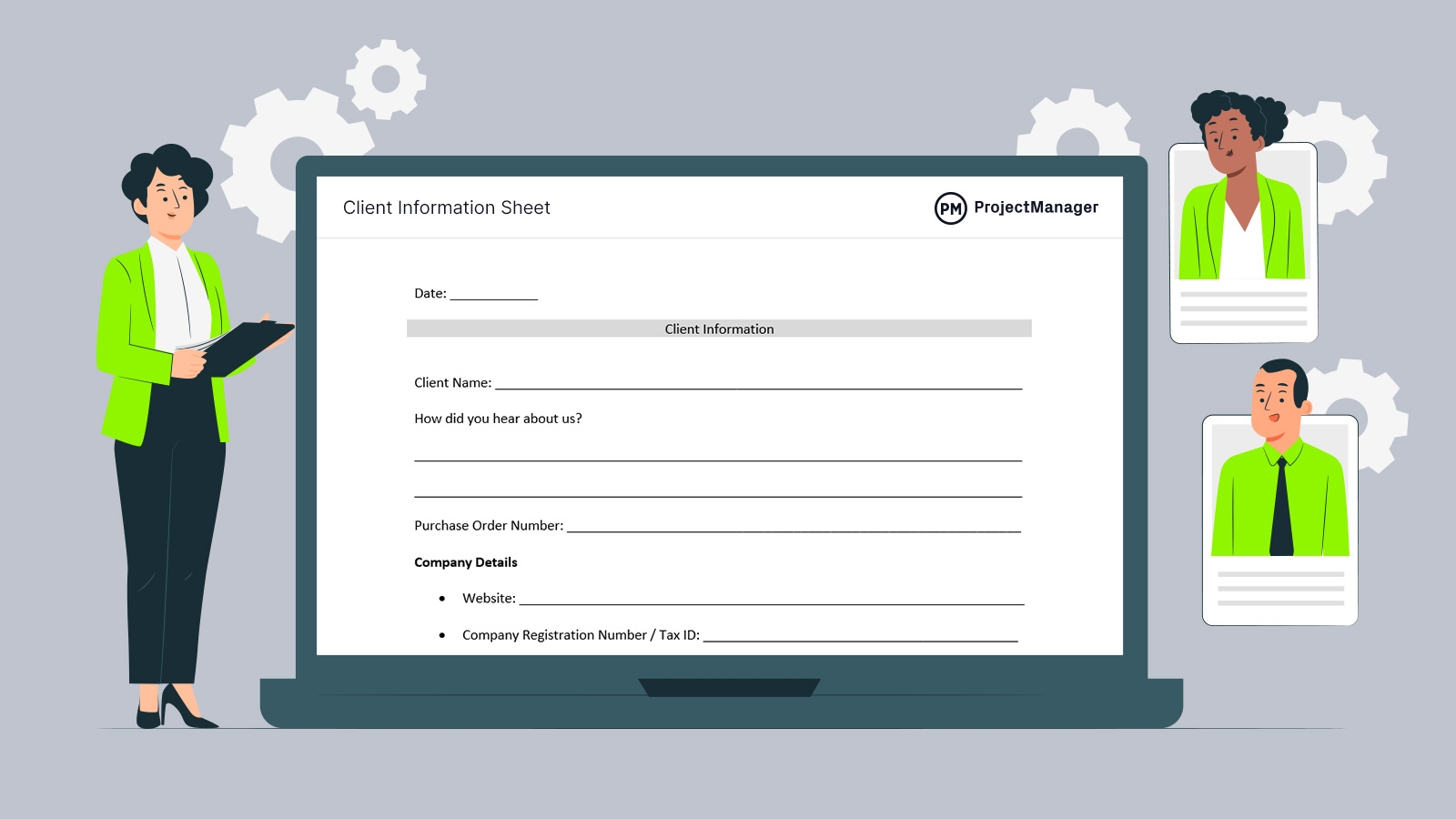 Customer Information Slip Template