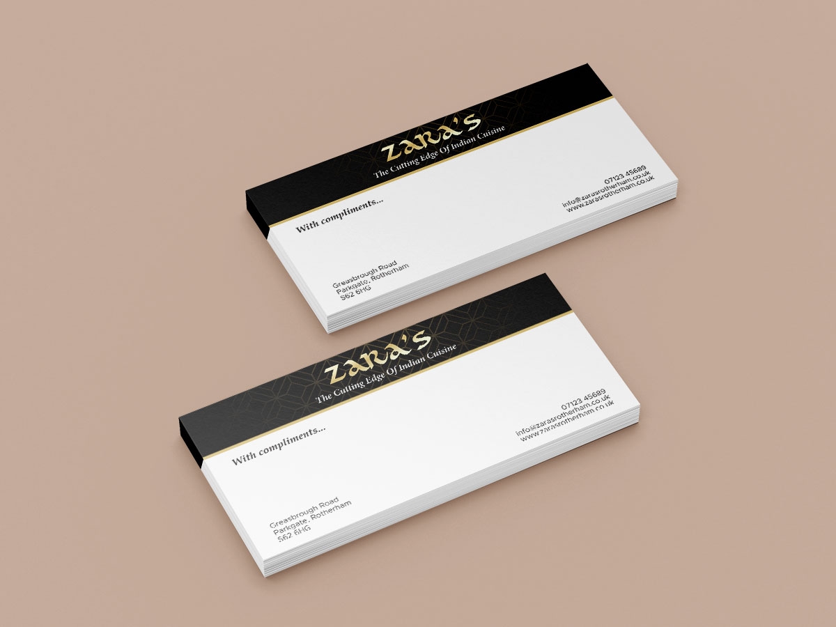 Compliment Slips DS Creative Sheffield Printing Design And 