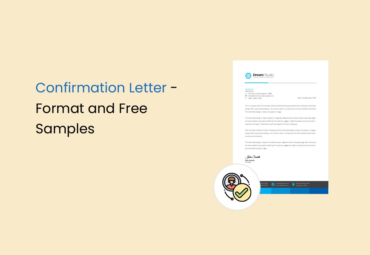 Confirmation Letter Format In Word U0026 Pdf Download Templates 