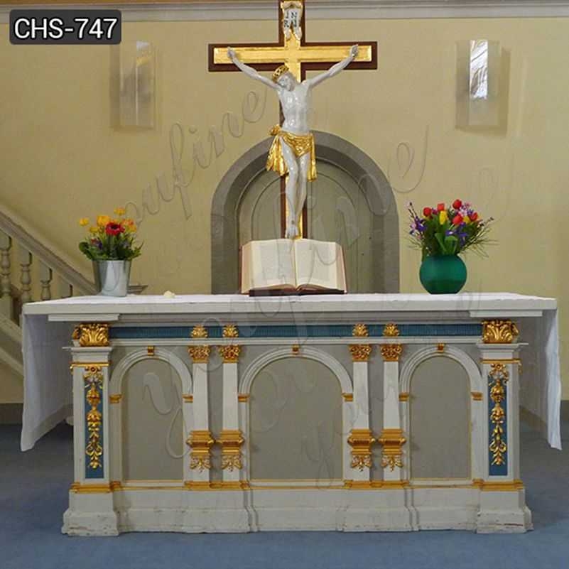 Custom Made Catholic Church Marble Altar Table For Sale CHS 747