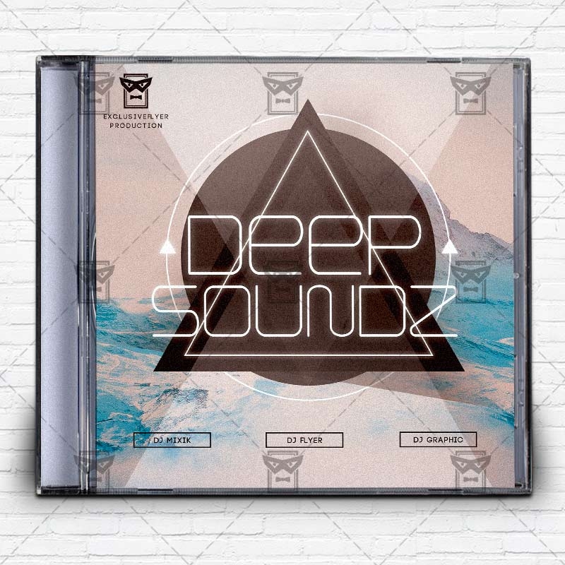 Deep Music Premium Mixtape Album CD Cover Template ExclsiveFlyer Free And Premium PSD Templates