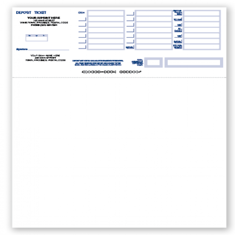 Rbc Deposit Slip Template