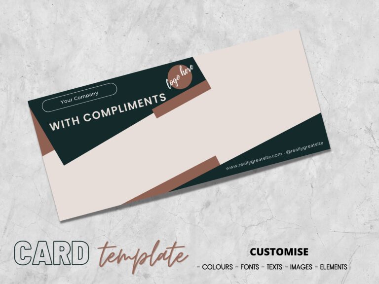 Digital Download Printable Business Thank You Editable Compliment 