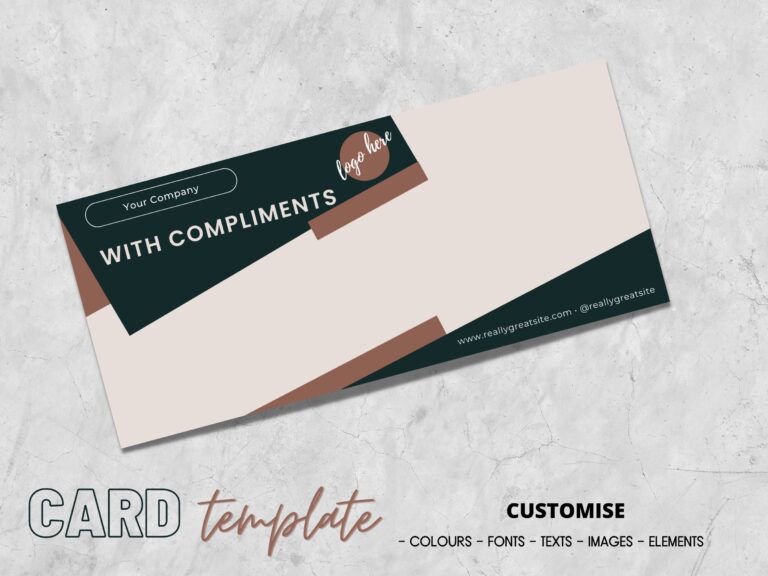 Digital Download Printable Business Thank You Editable Compliment 