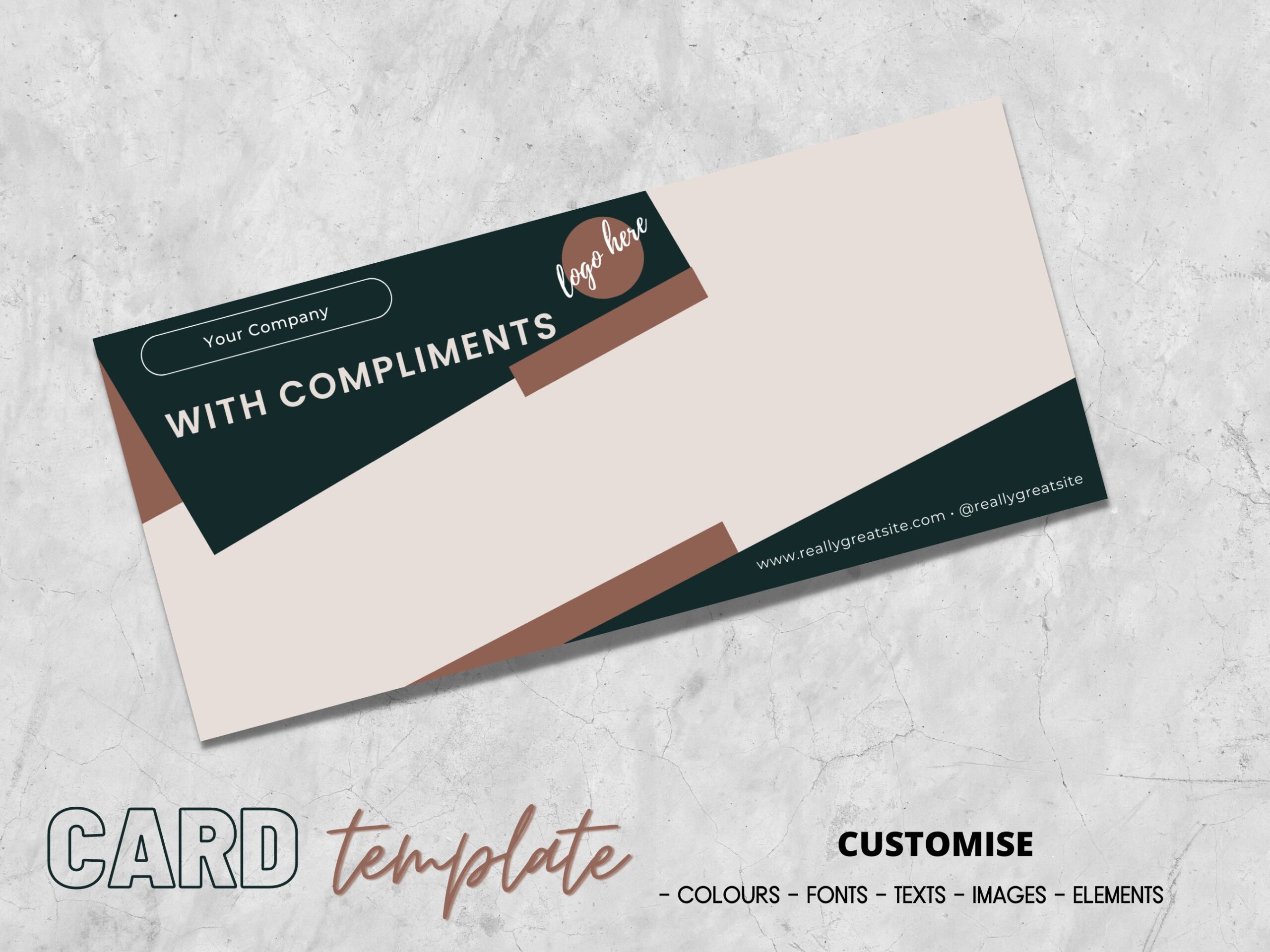 Digital Download Printable Business Thank You Editable Compliment 