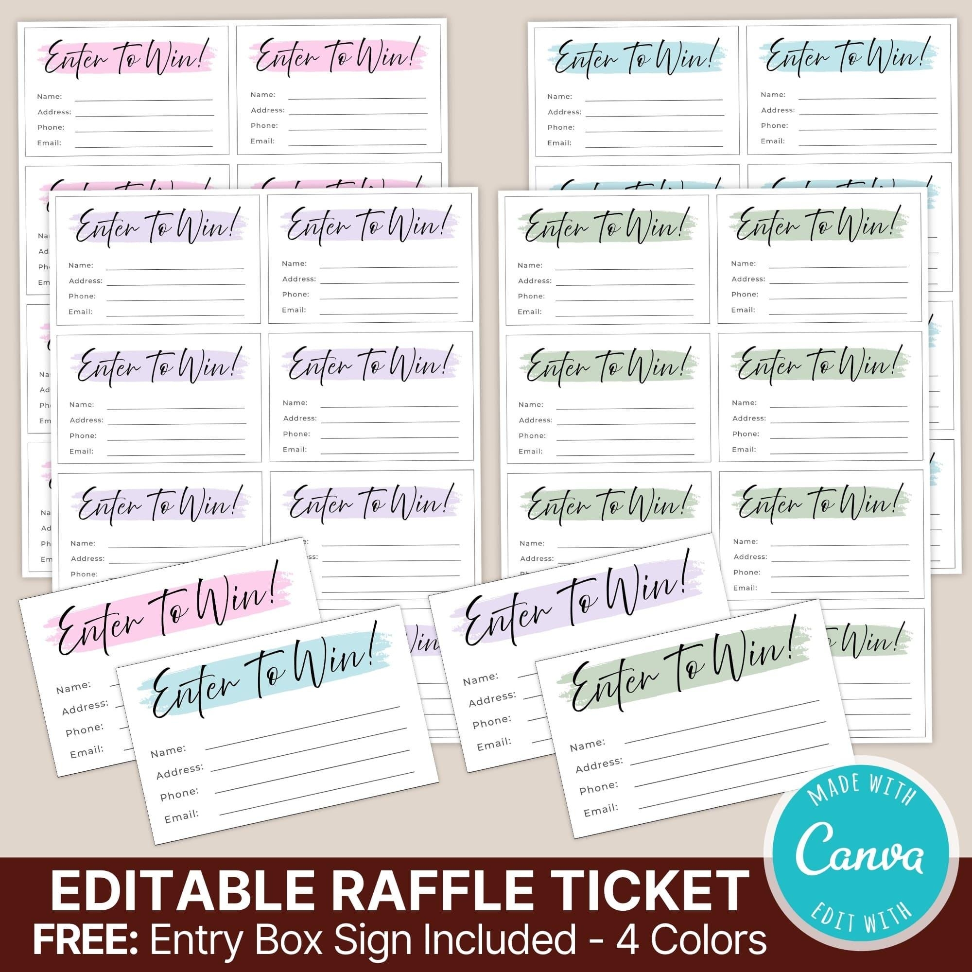 Drawing Entry Template Etsy