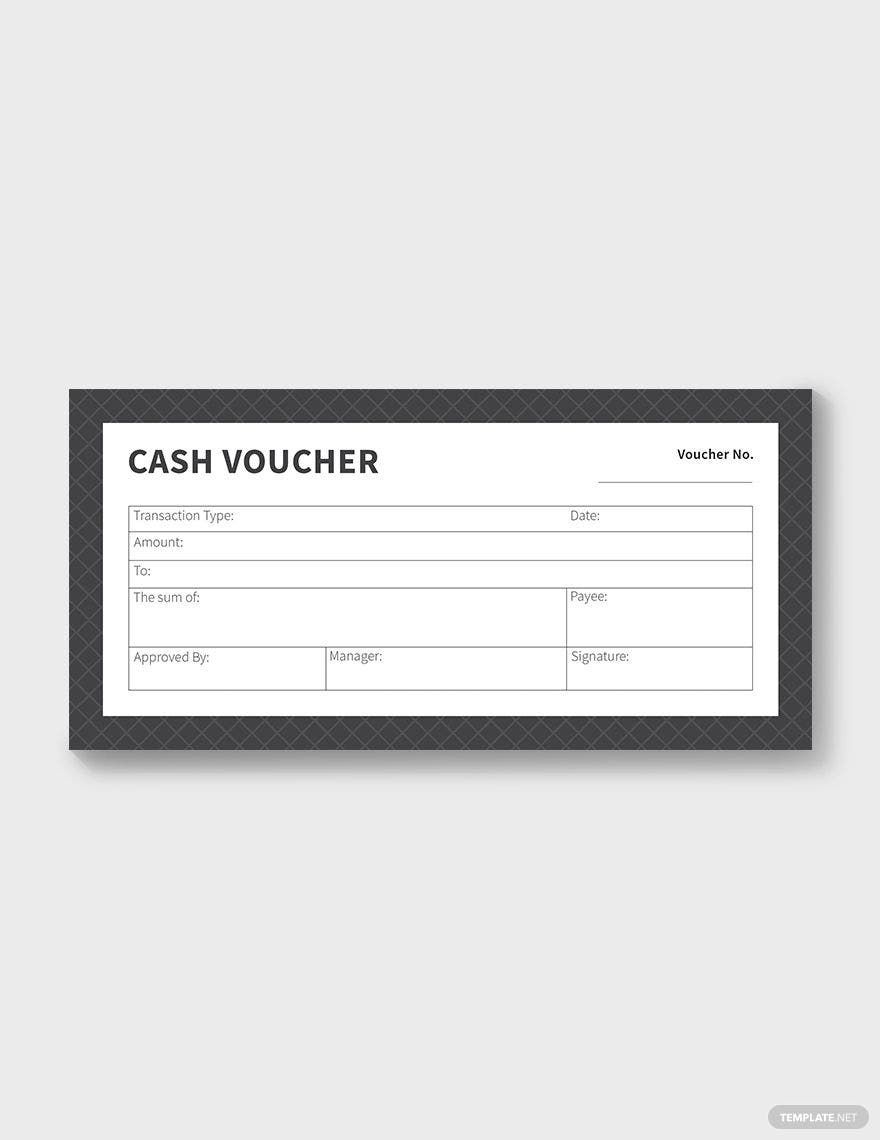 Editable Cash Voucher Templates In Illustrator To Download