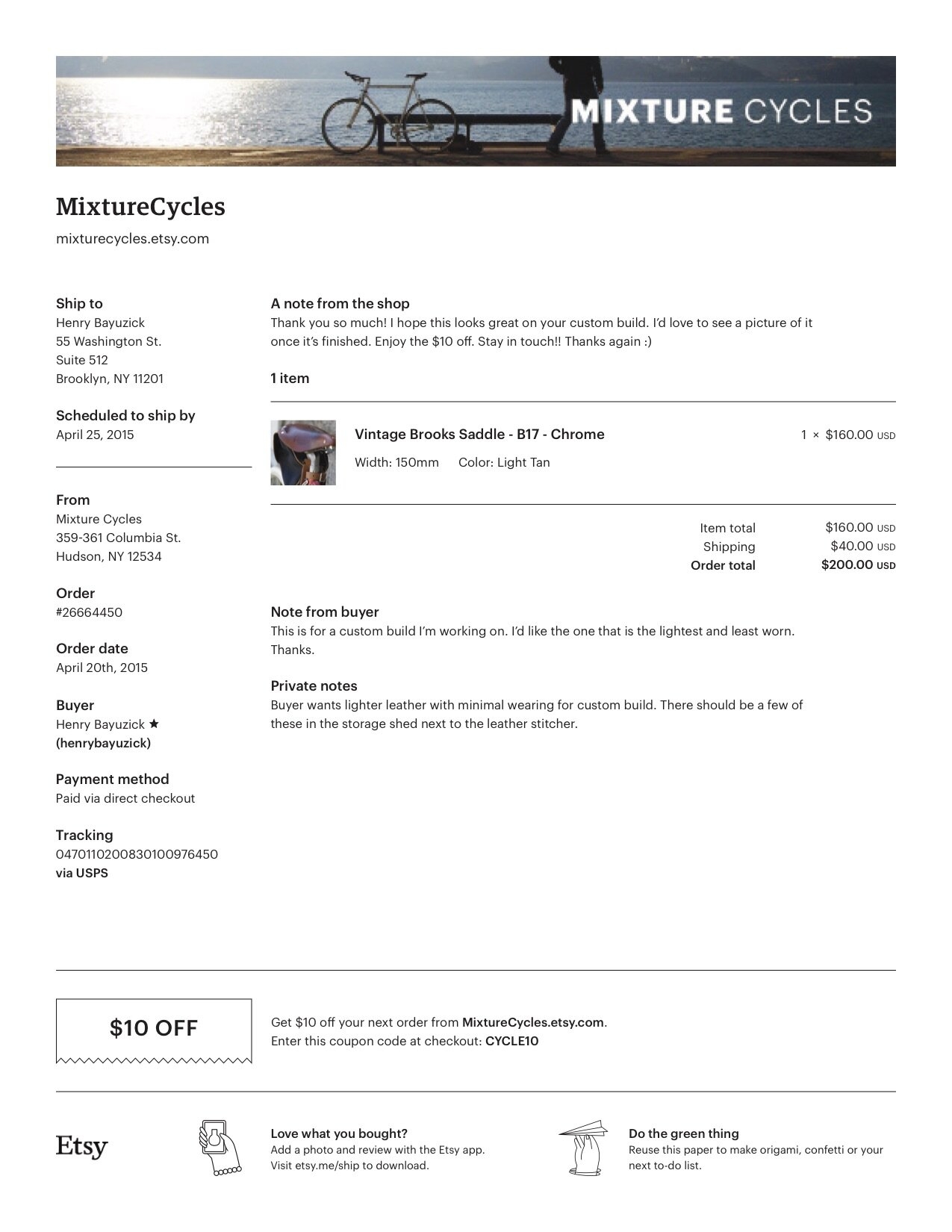 Ebay Packing Slip Template