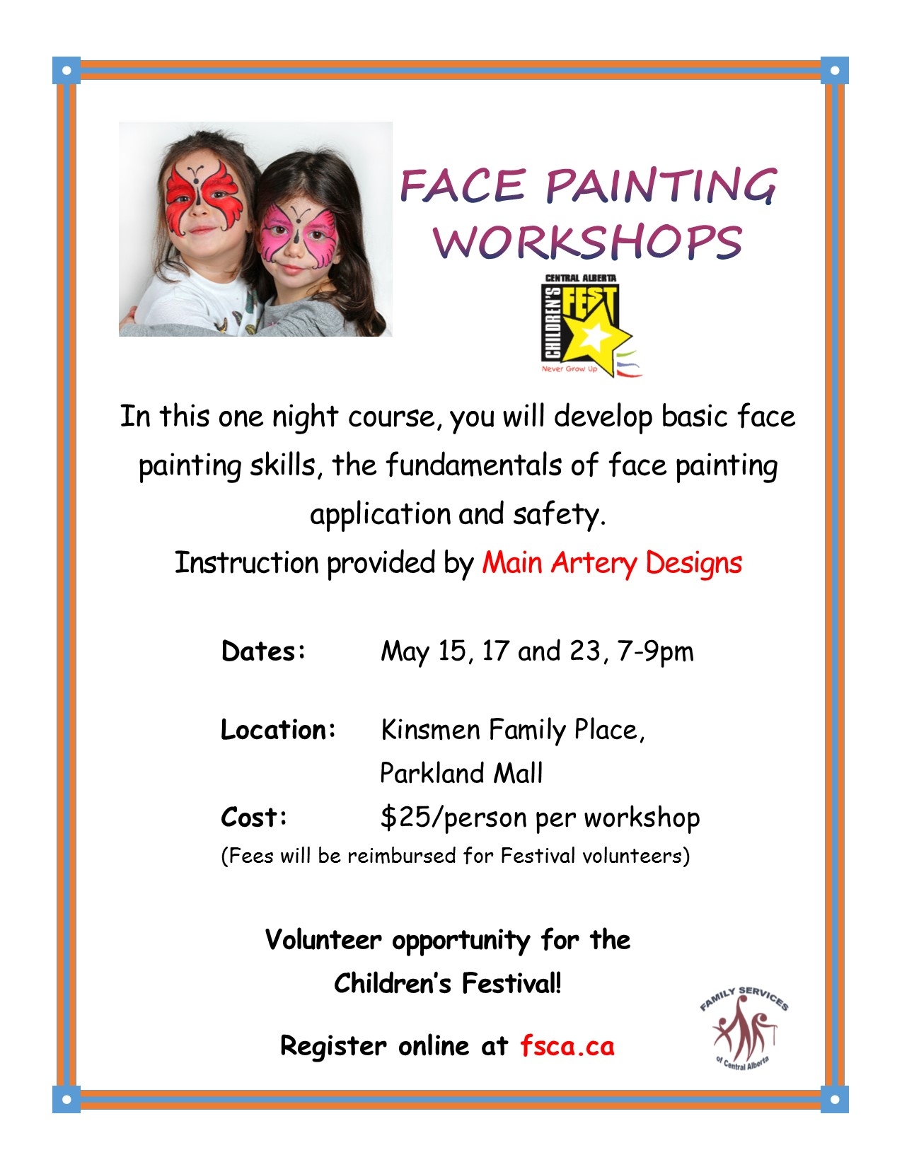 Face Painting Permission Slip Template