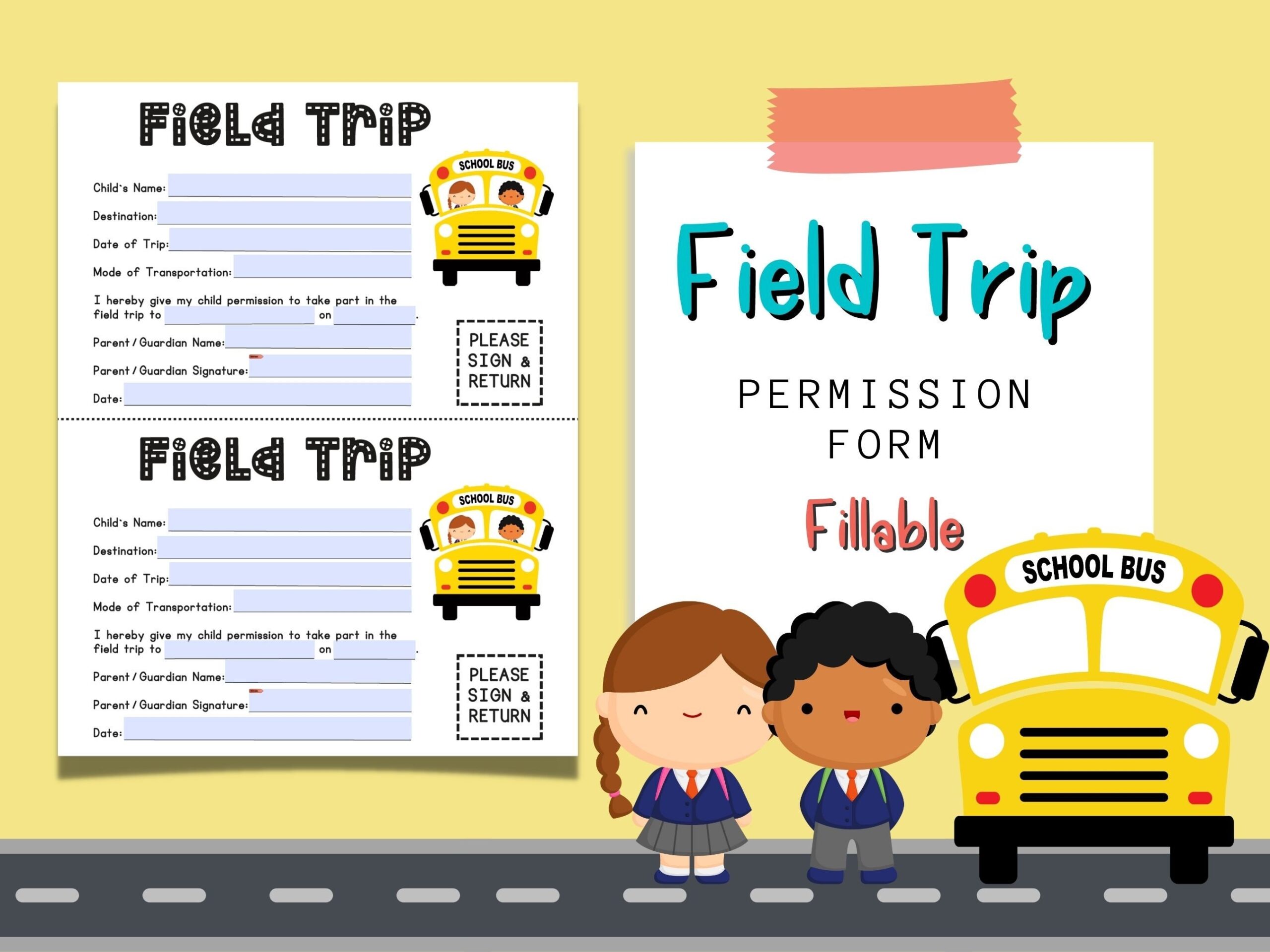 Field Trip Permission Form School Field Trip Form Parent Permission Forms Permission Slips Consent Forms Authorization Form PDF Etsy Australia