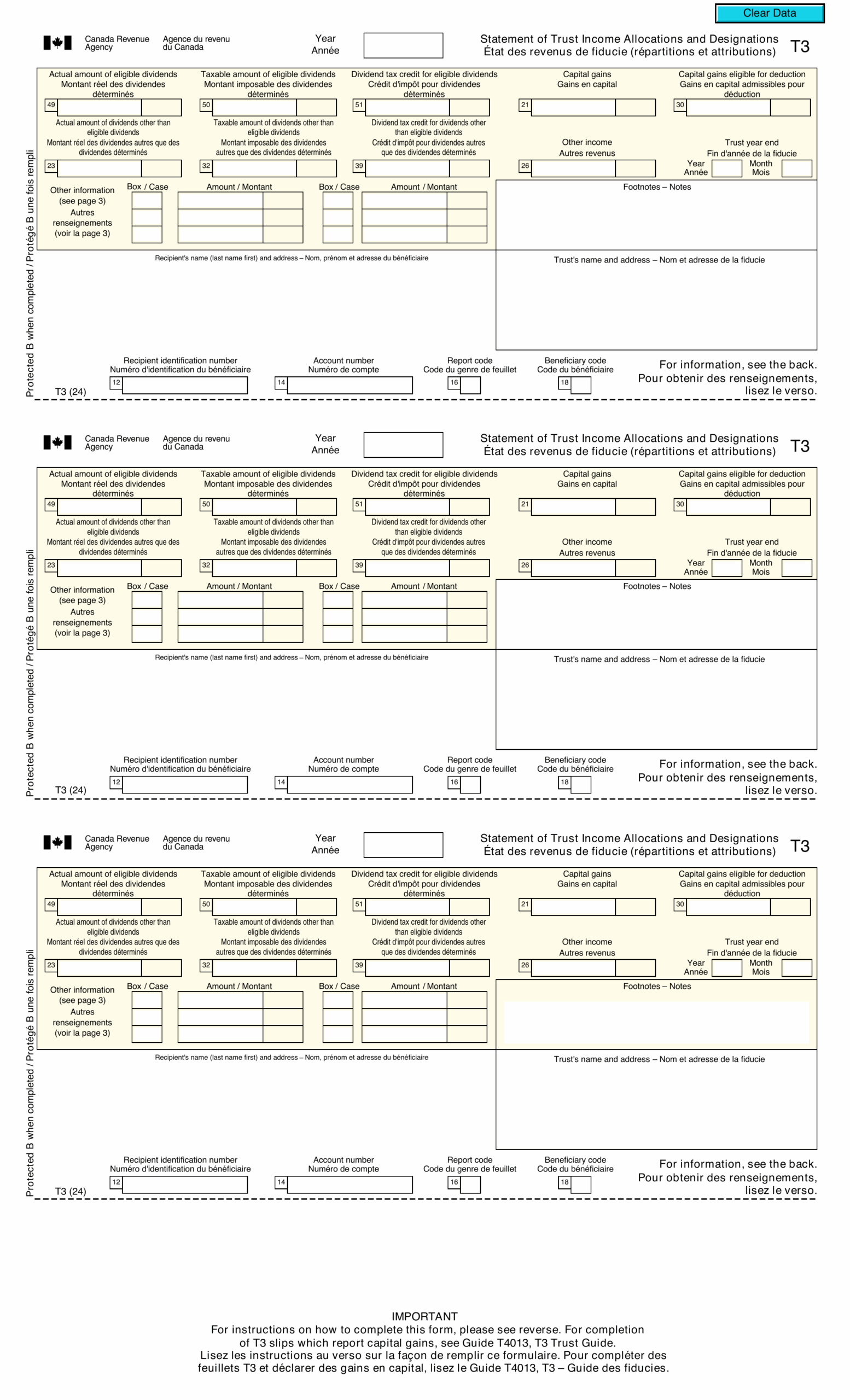Fill Form T3 For 2024 2025 Accurate Steps To Complete Canadian Forms