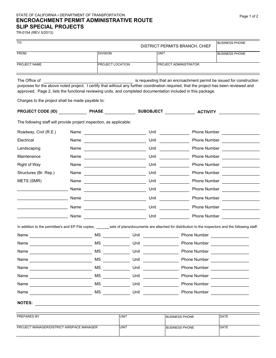 Form TR 0154 Fill Out Sign Online And Download Fillable PDF California Templateroller